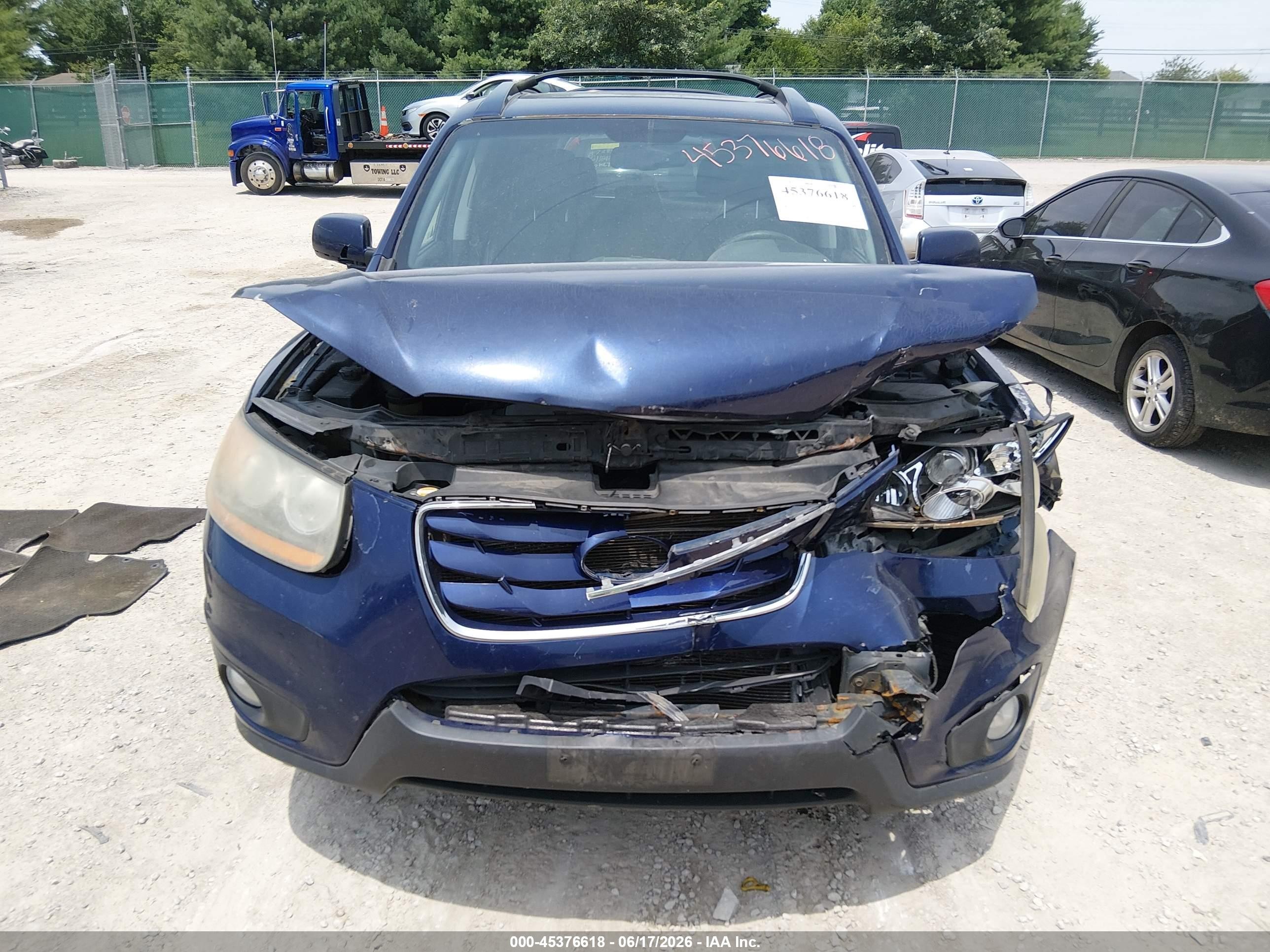 2010 Hyundai Santa Fe Se Purple vin: 5NMSHDAG4AH377193