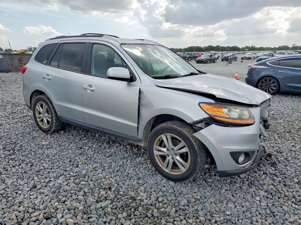 2010 Hyundai Santa Fe Se Silver vin: 5NMSHDAG4AH398383