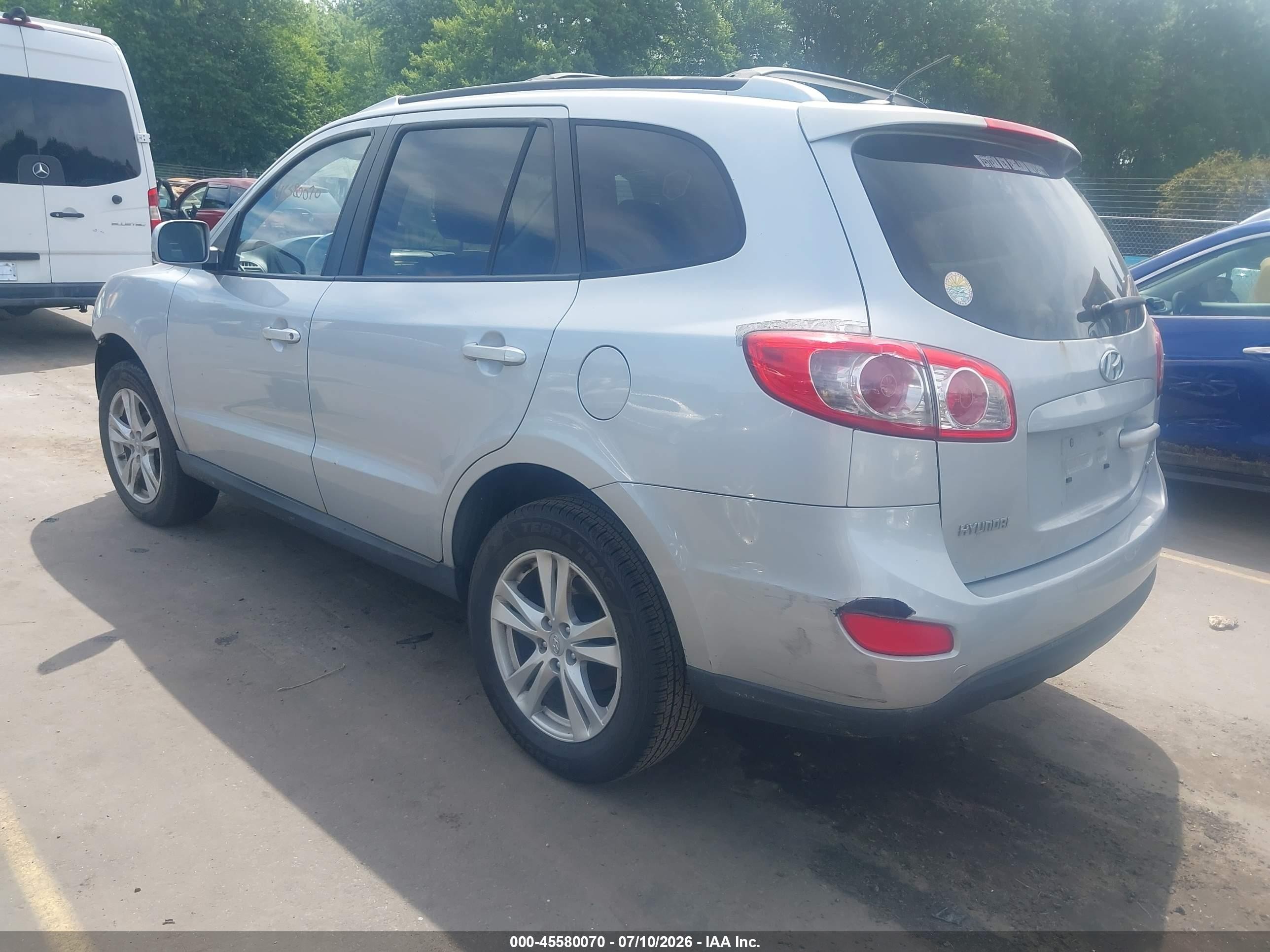 2010 Hyundai Santa Fe Se Silver vin: 5NMSHDAG5AH333851