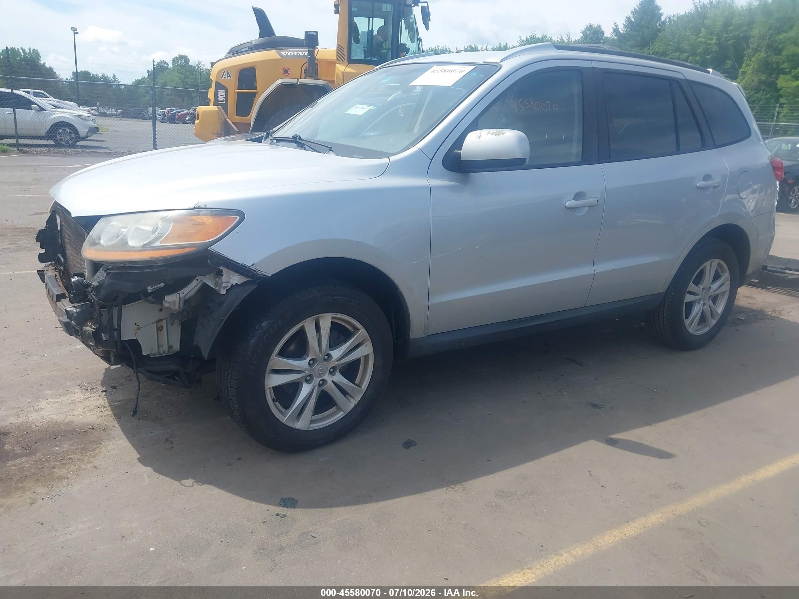 2010 Hyundai Santa Fe Se Silver vin: 5NMSHDAG5AH333851
