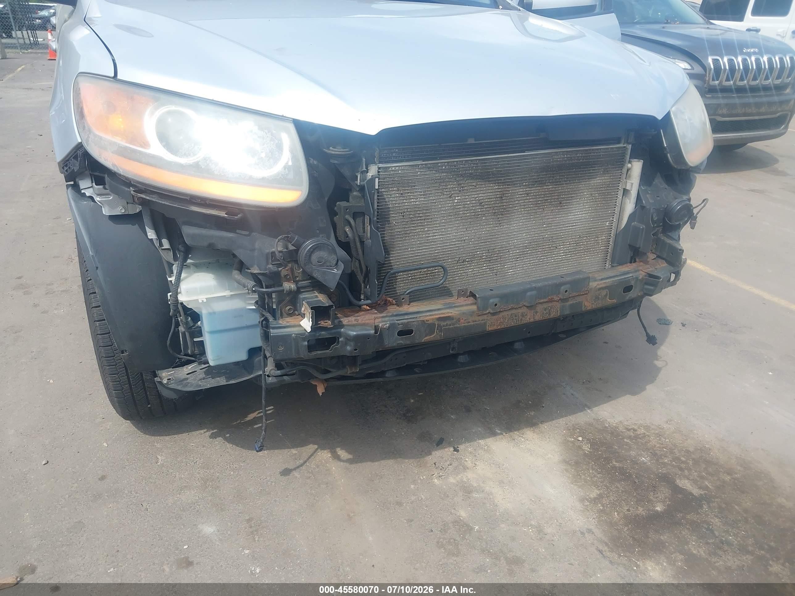 2010 Hyundai Santa Fe Se Silver vin: 5NMSHDAG5AH333851