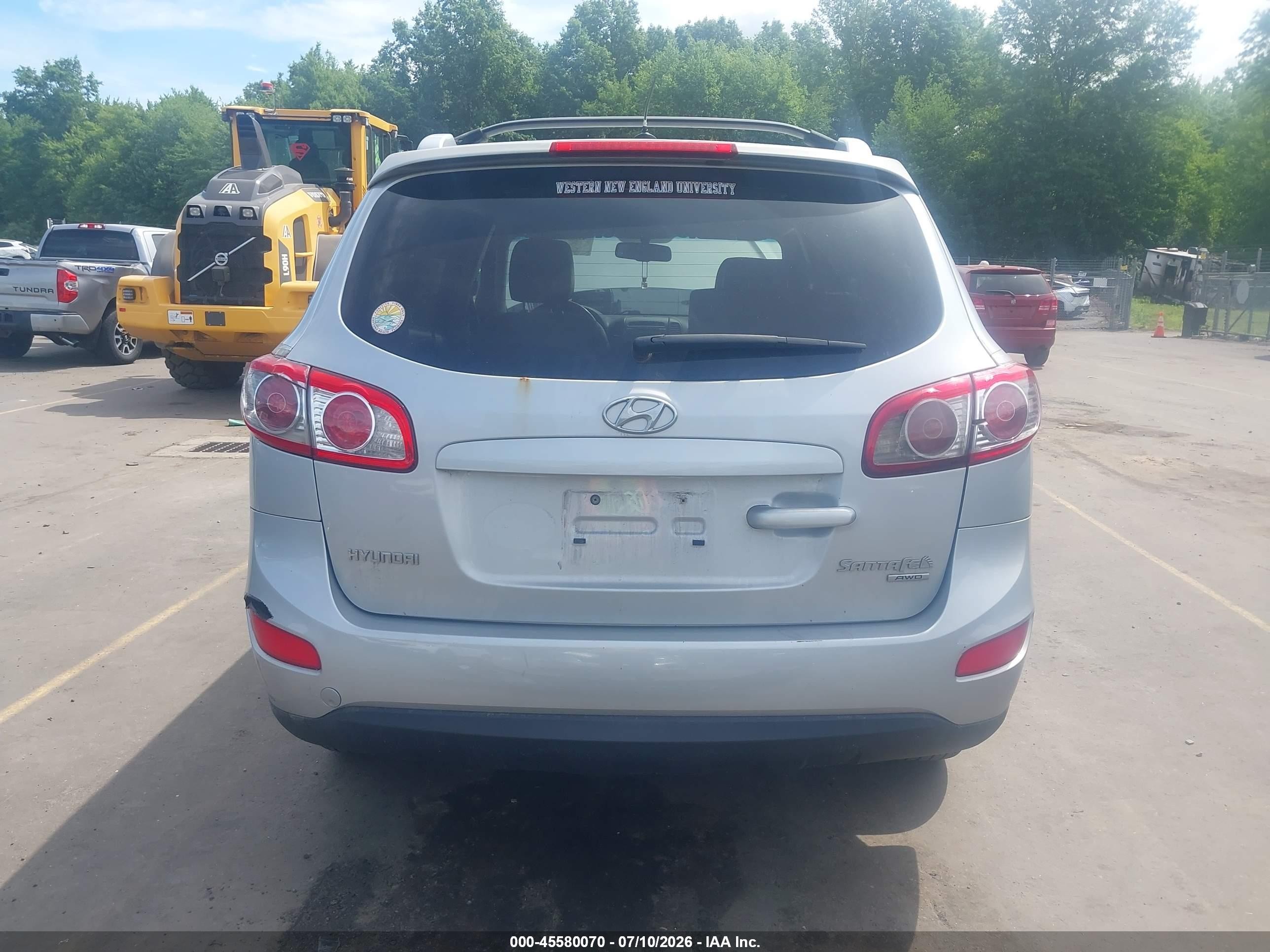 2010 Hyundai Santa Fe Se Silver vin: 5NMSHDAG5AH333851