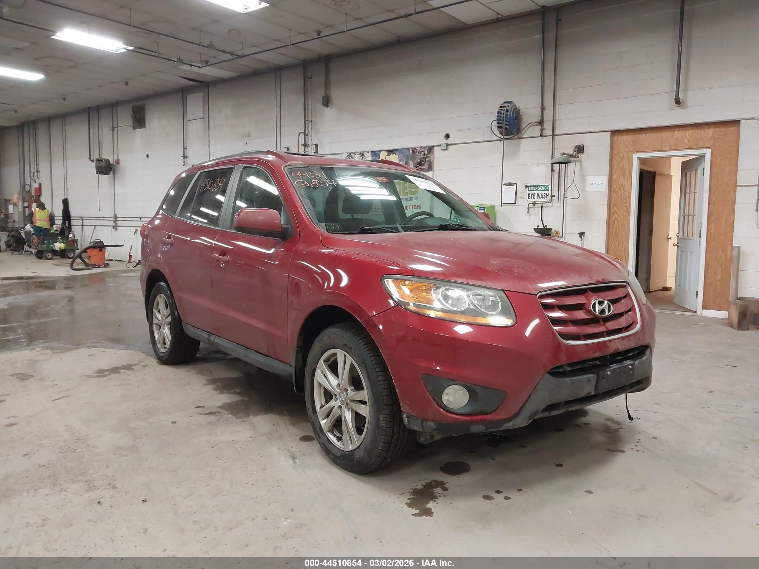 2010 Hyundai Santa Fe Se Red vin: 5NMSHDAG5AH360077
