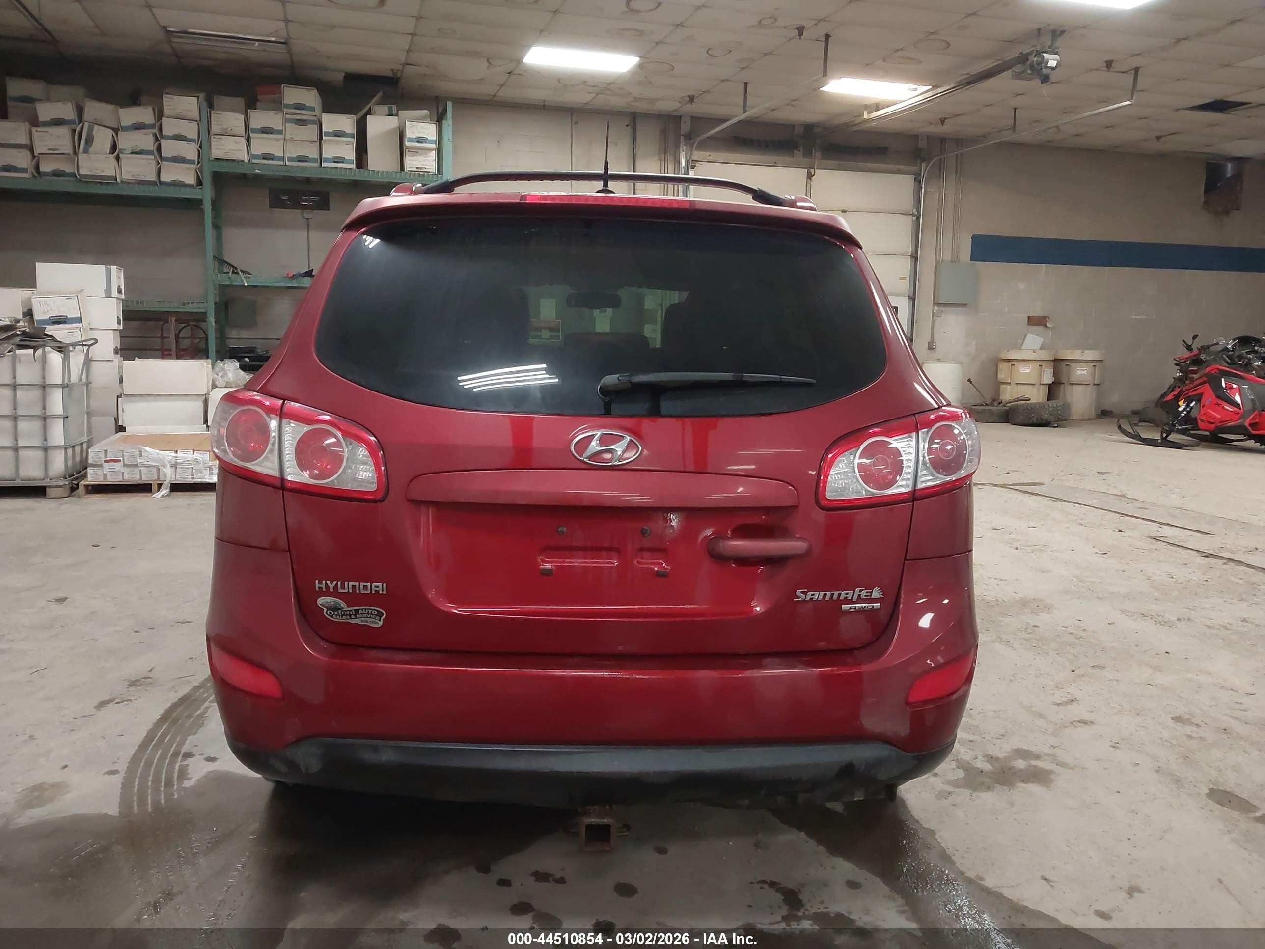 2010 Hyundai Santa Fe Se Red vin: 5NMSHDAG5AH360077