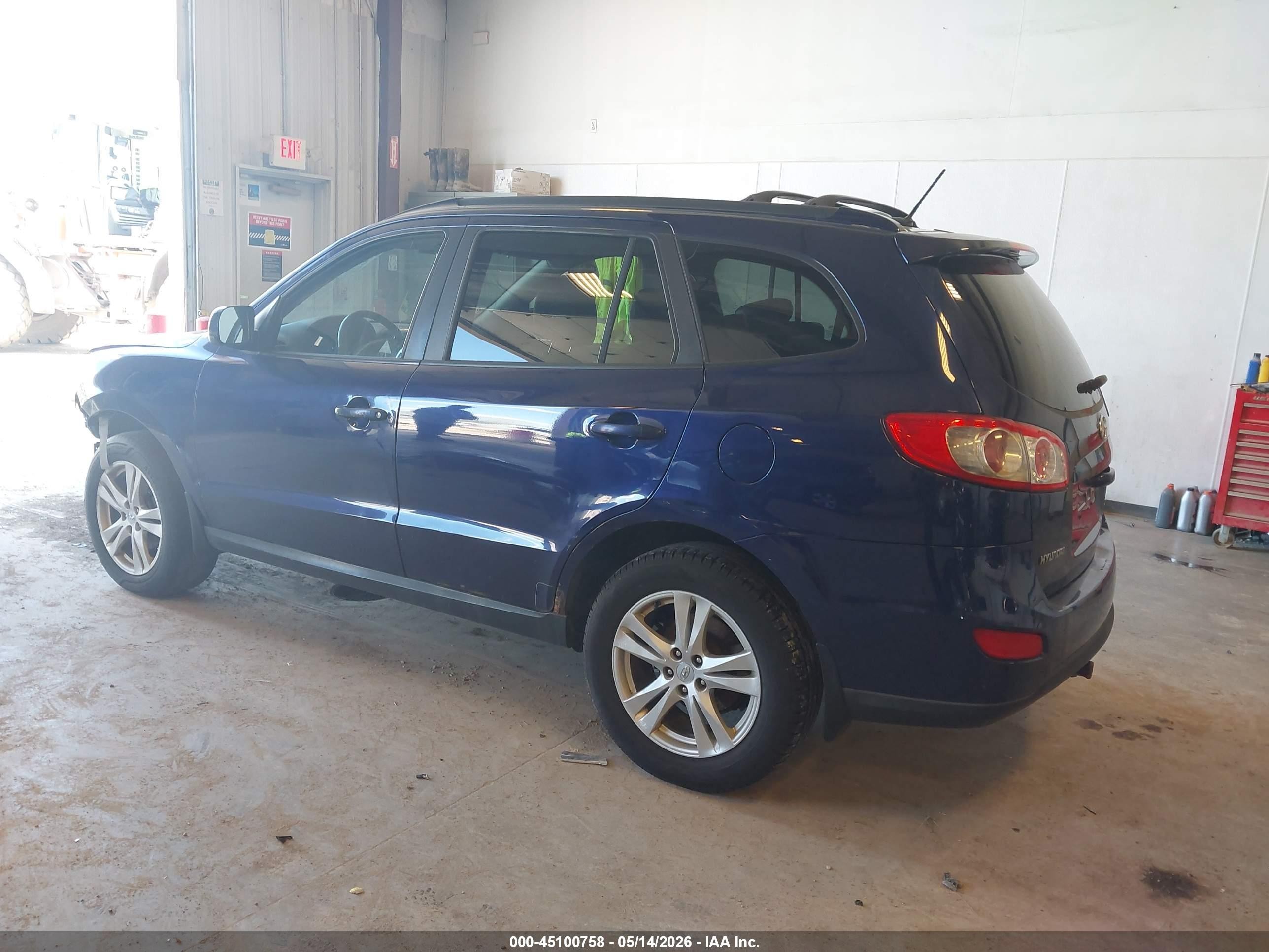 2010 Hyundai Santa Fe Se Blue vin: 5NMSHDAG5AH387330
