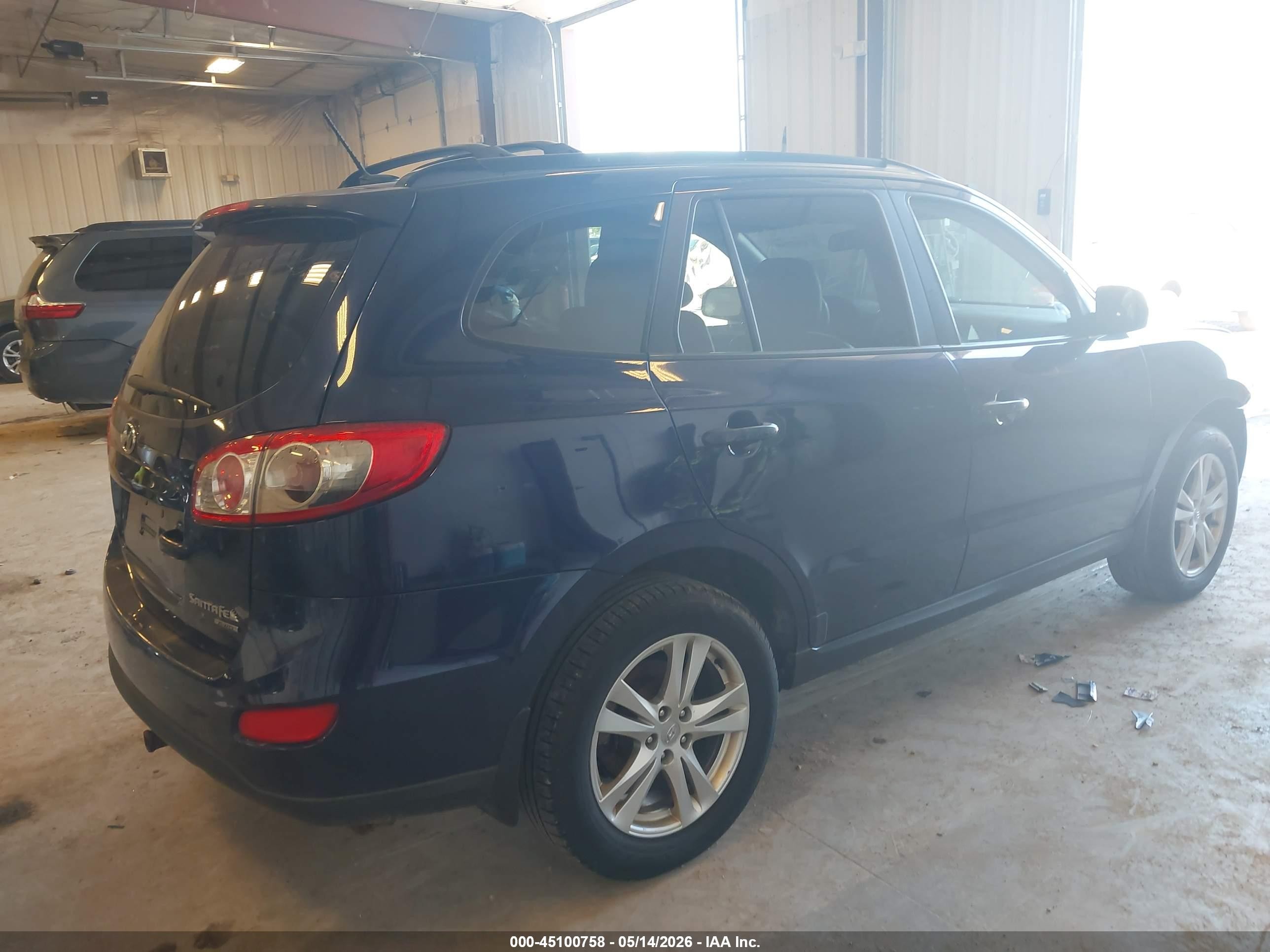 2010 Hyundai Santa Fe Se Blue vin: 5NMSHDAG5AH387330
