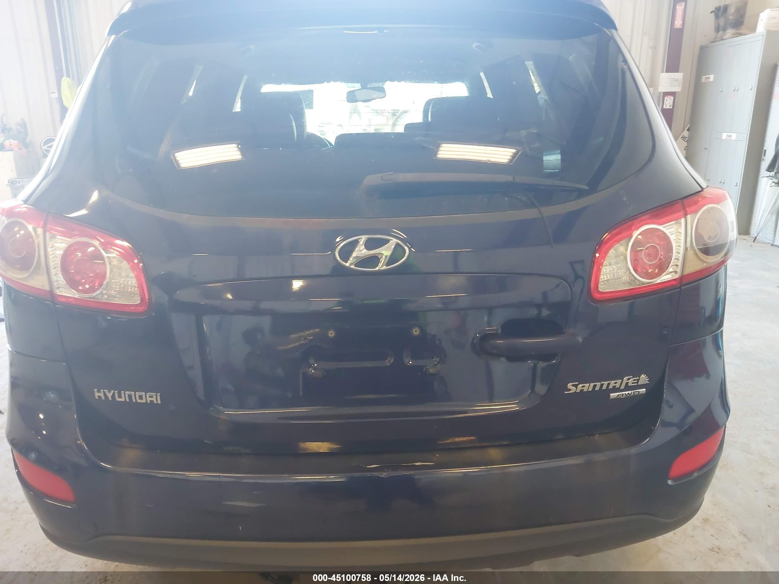 2010 Hyundai Santa Fe Se Blue vin: 5NMSHDAG5AH387330