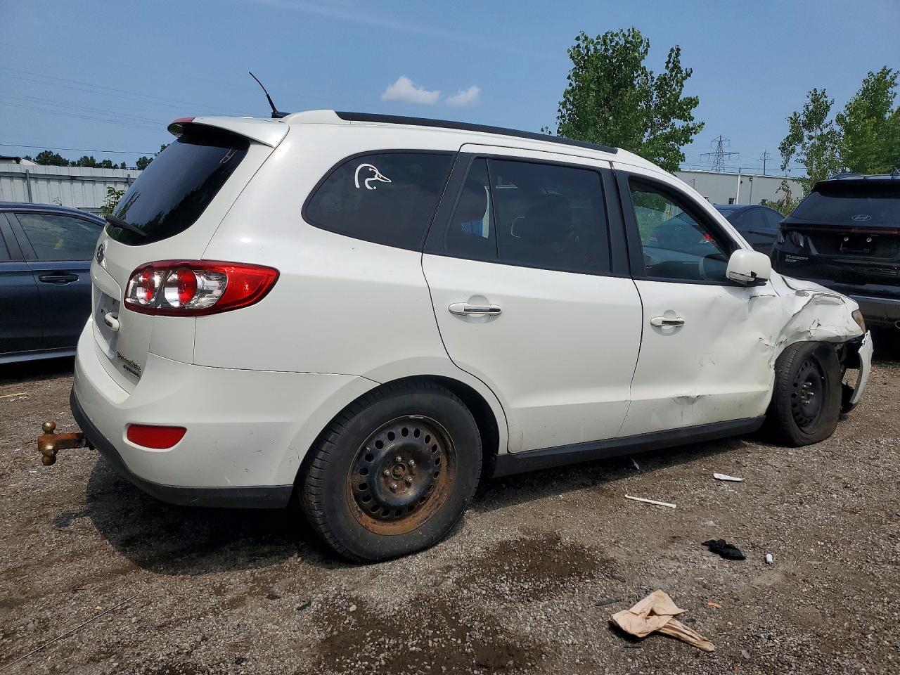 2010 Hyundai Santa Fe Se White vin: 5NMSHDAG6AH401350