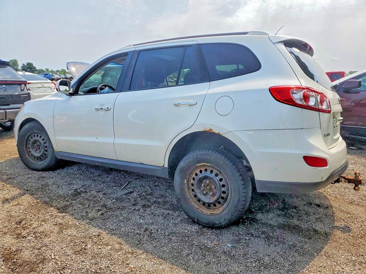2010 Hyundai Santa Fe Se White vin: 5NMSHDAG6AH401350