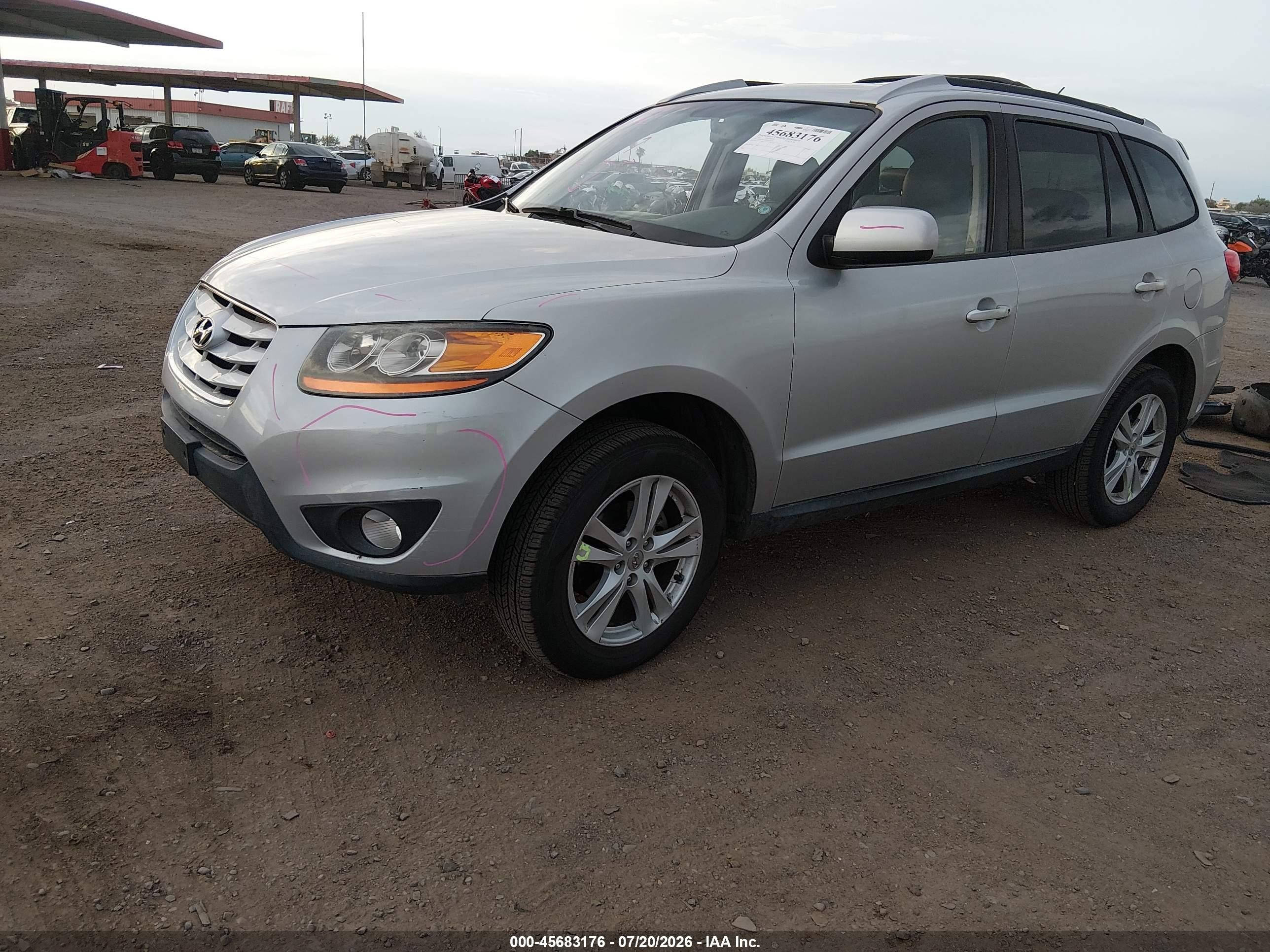 2010 Hyundai Santa Fe Se Серебряный vin: 5NMSHDAG8AH334508