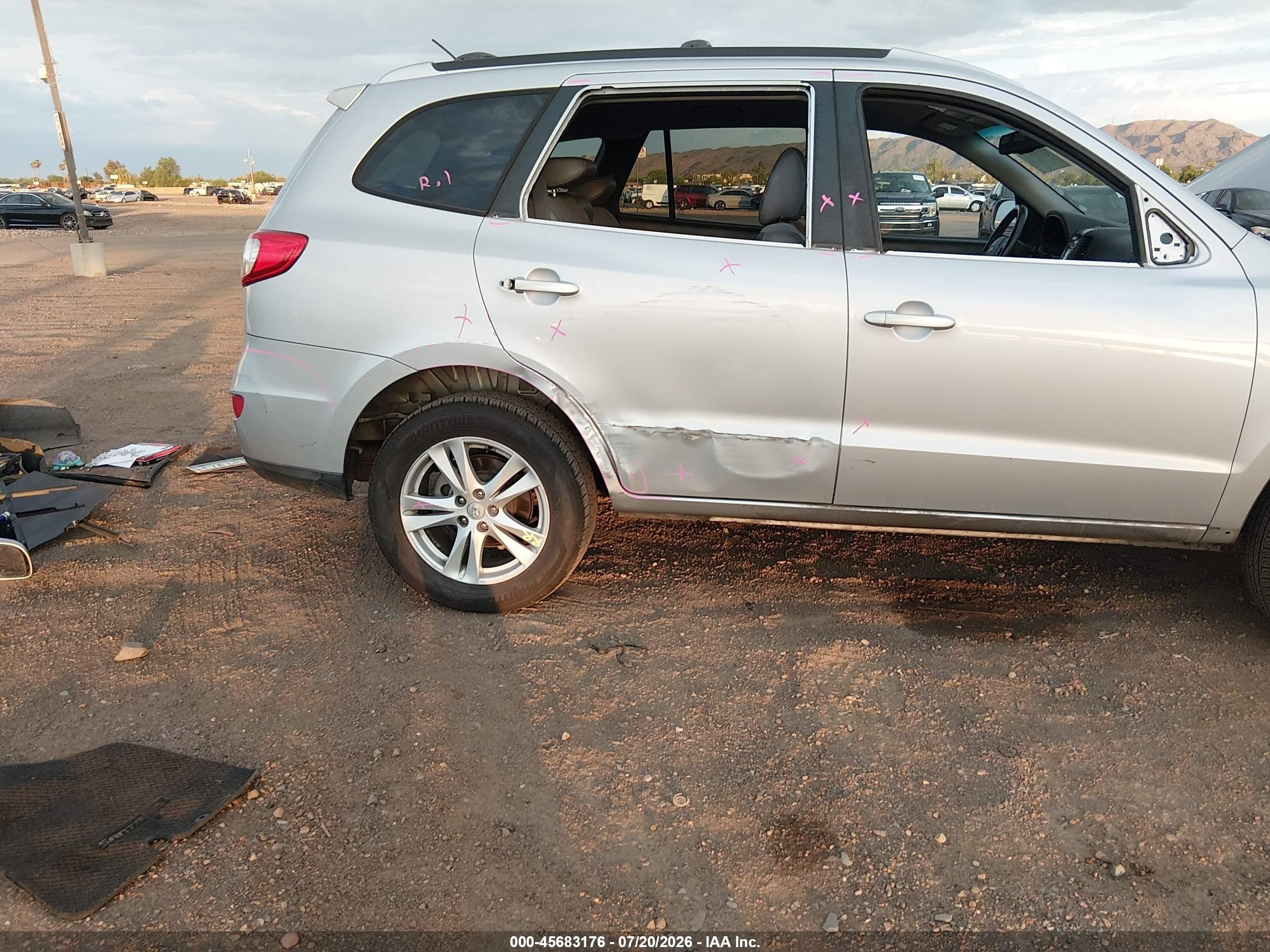 2010 Hyundai Santa Fe Se Серебряный vin: 5NMSHDAG8AH334508