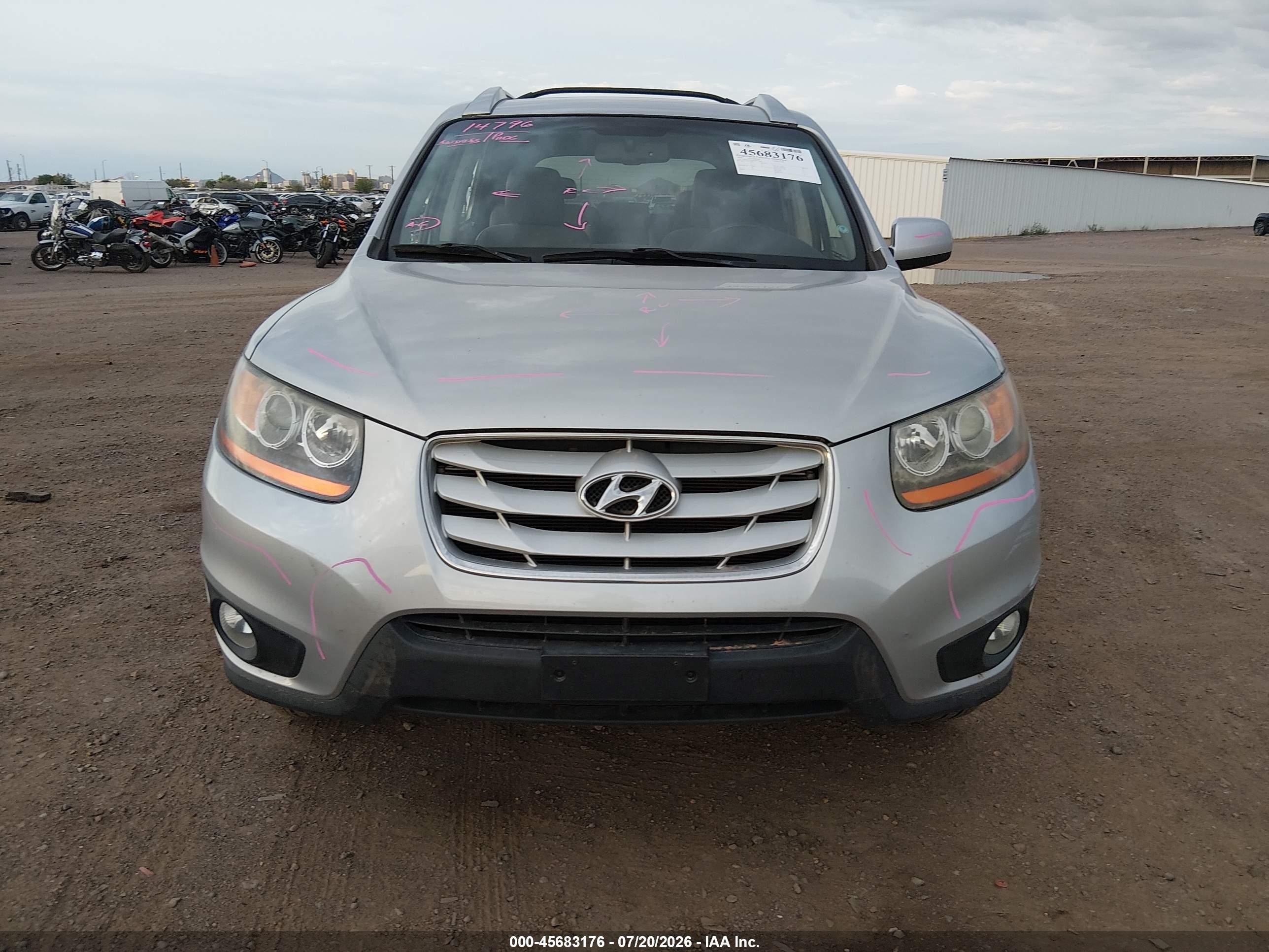 2010 Hyundai Santa Fe Se Серебряный vin: 5NMSHDAG8AH334508