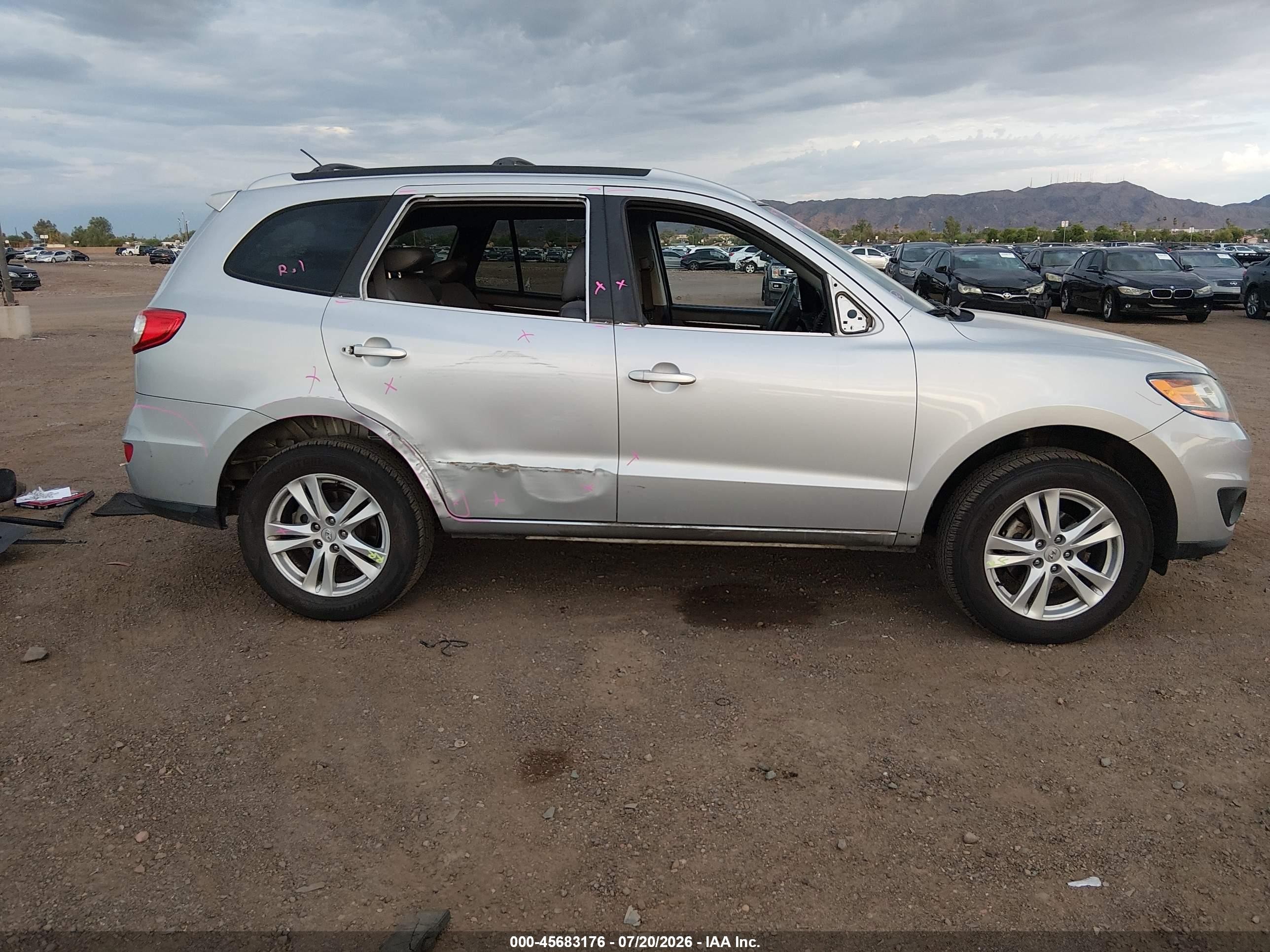 2010 Hyundai Santa Fe Se Серебряный vin: 5NMSHDAG8AH334508