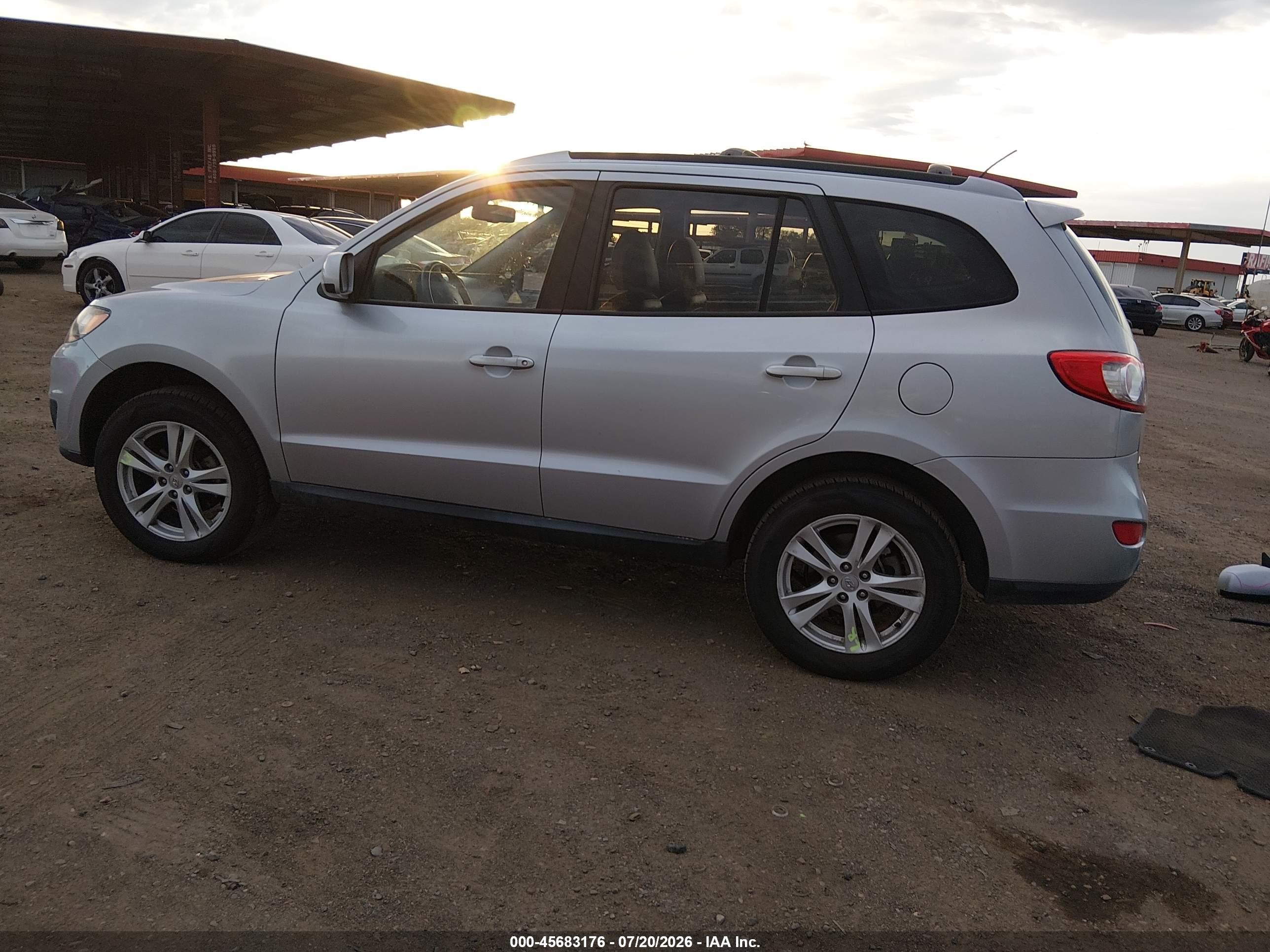 2010 Hyundai Santa Fe Se Серебряный vin: 5NMSHDAG8AH334508