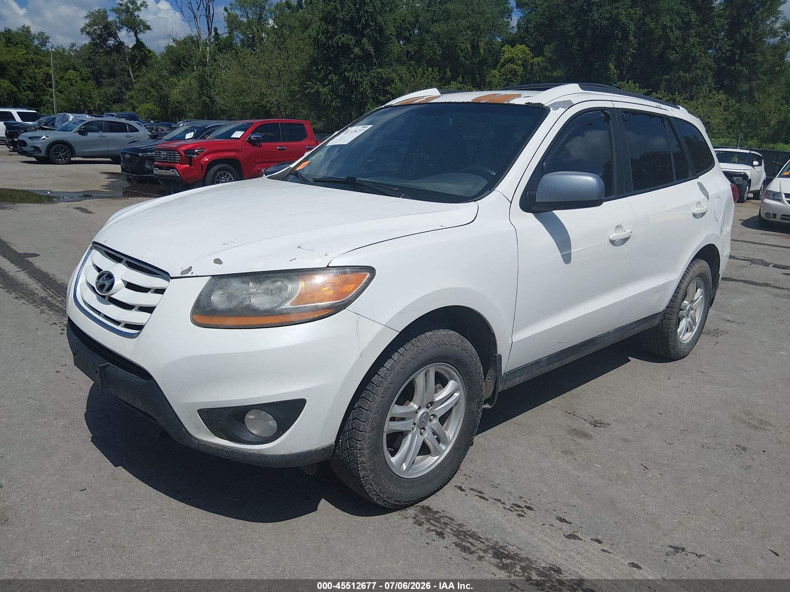 2010 Hyundai Santa Fe Se Белый vin: 5NMSHDAG9AH356159