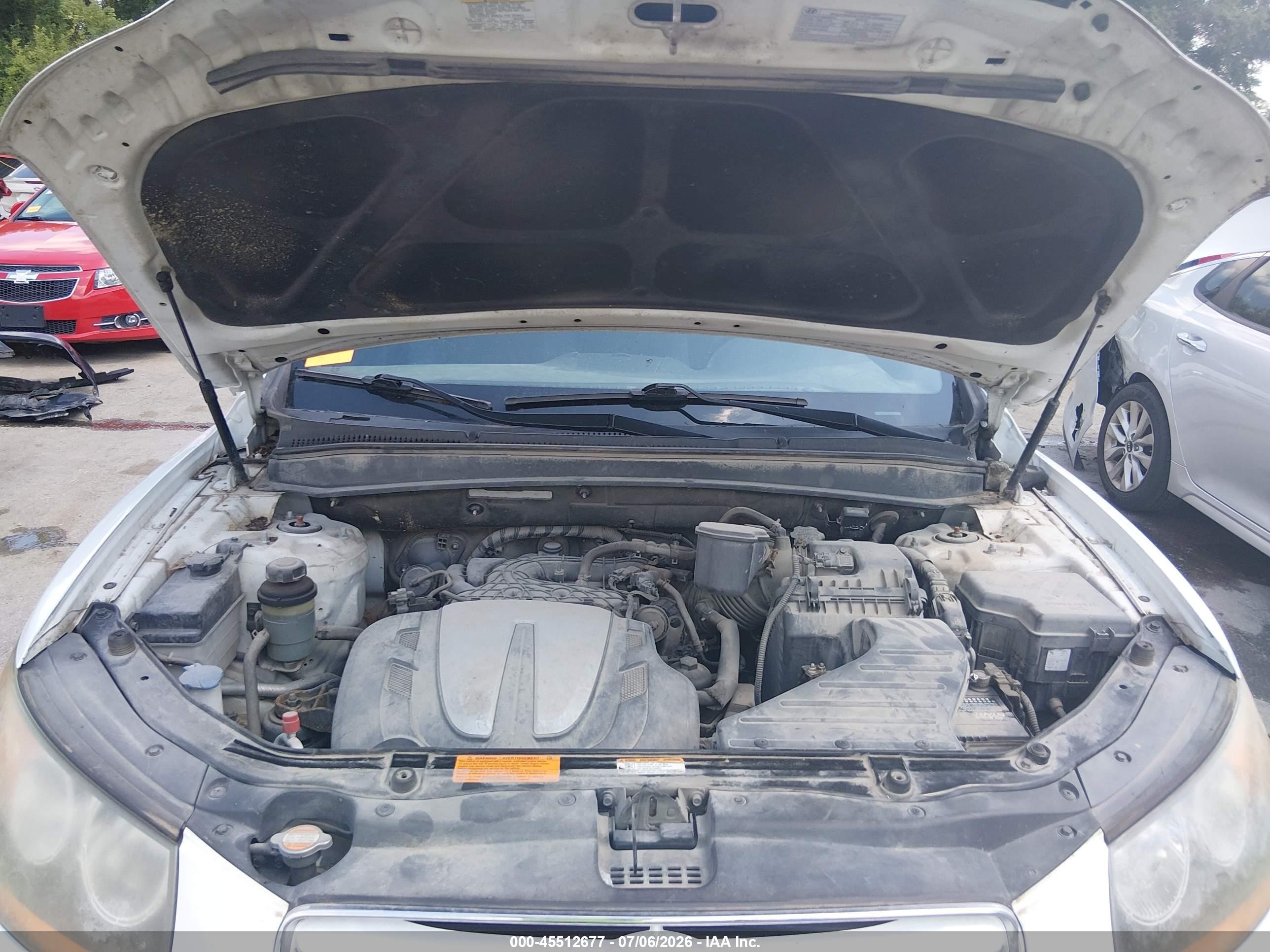 2010 Hyundai Santa Fe Se Белый vin: 5NMSHDAG9AH356159