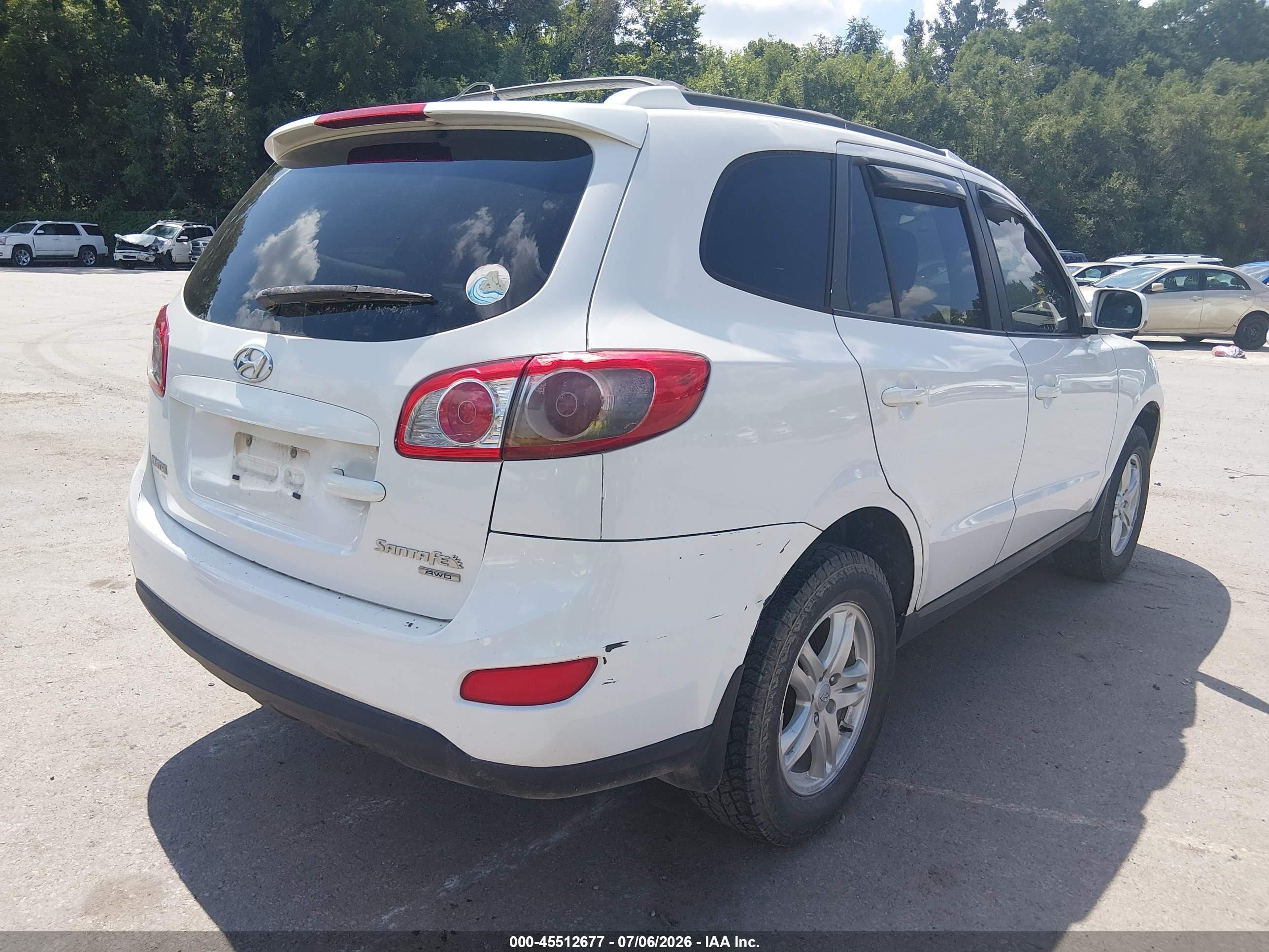 2010 Hyundai Santa Fe Se Белый vin: 5NMSHDAG9AH356159