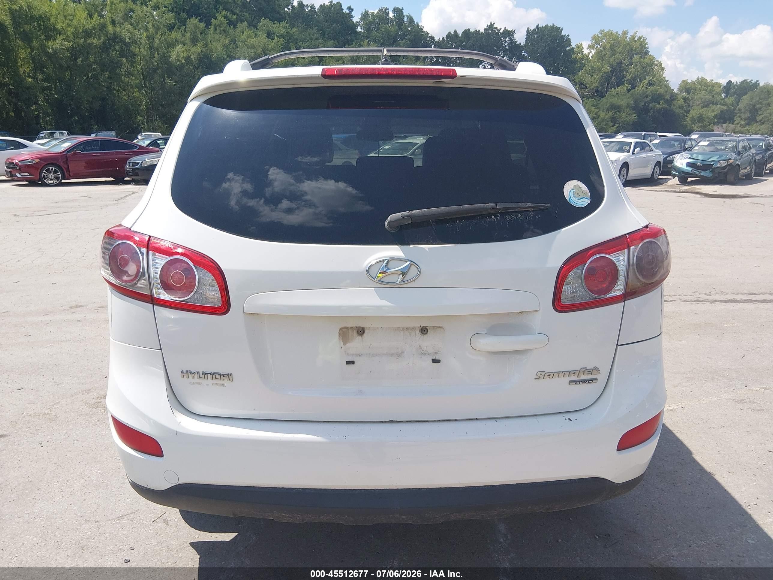 2010 Hyundai Santa Fe Se Белый vin: 5NMSHDAG9AH356159