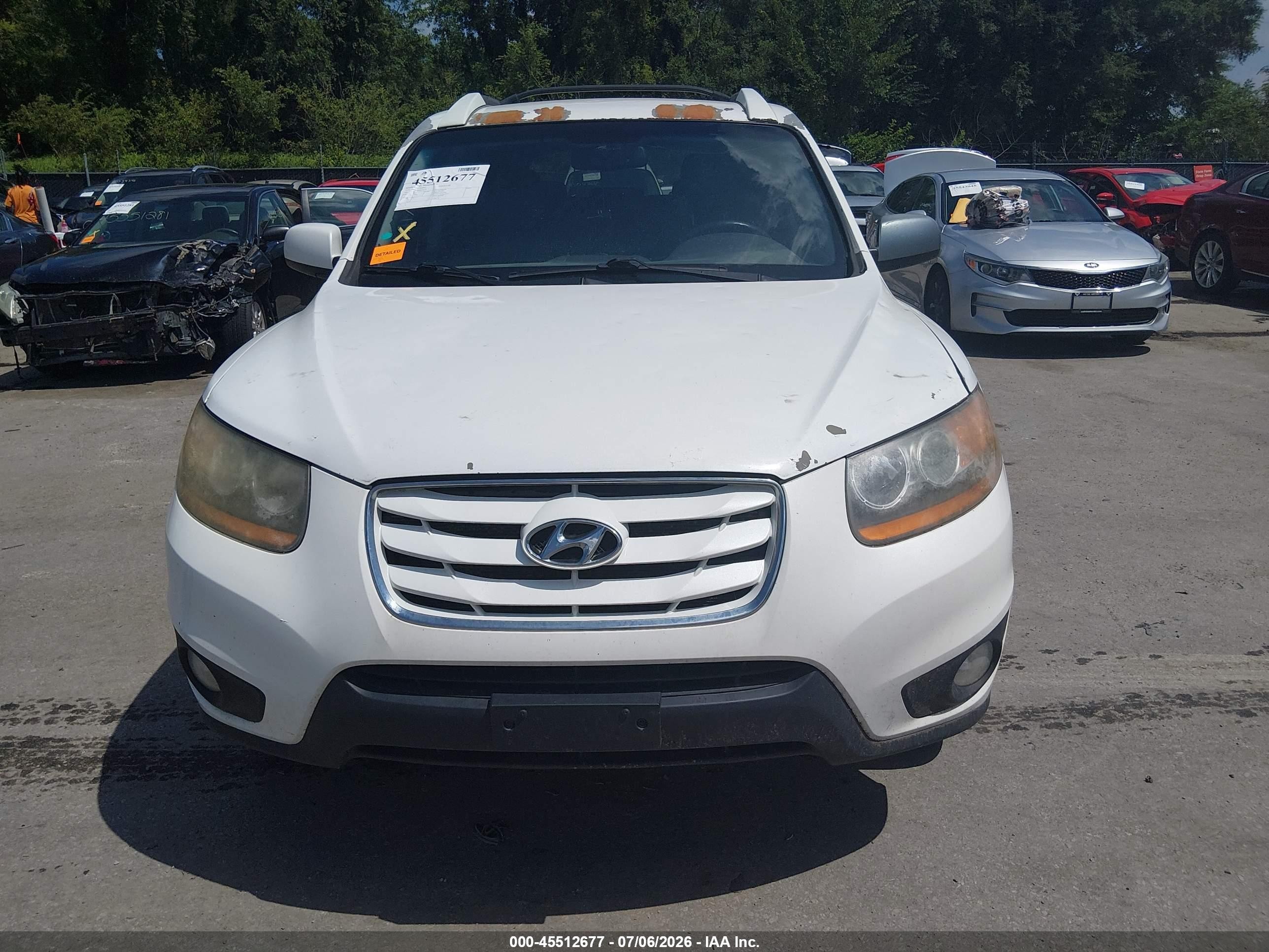 2010 Hyundai Santa Fe Se Белый vin: 5NMSHDAG9AH356159