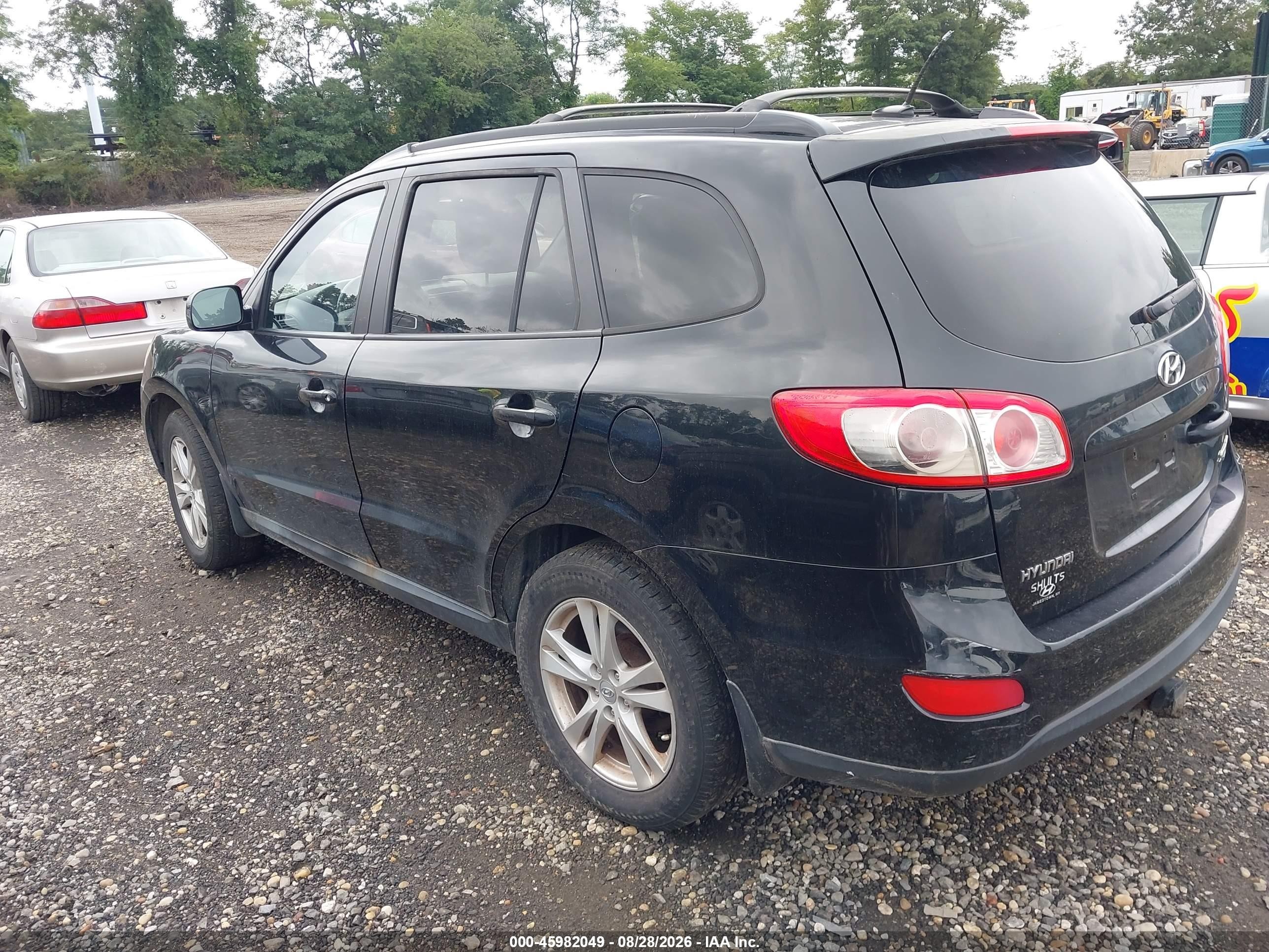 2010 Hyundai Santa Fe Se Черный vin: 5NMSHDAGXAH356333