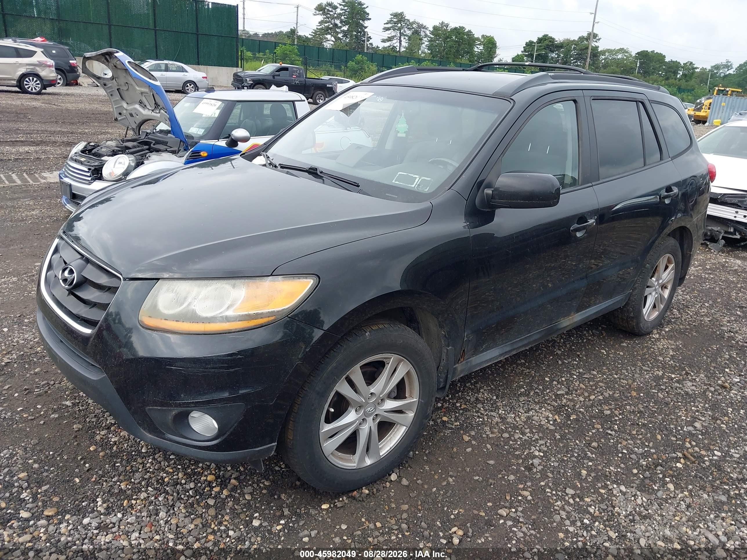 2010 Hyundai Santa Fe Se Черный vin: 5NMSHDAGXAH356333