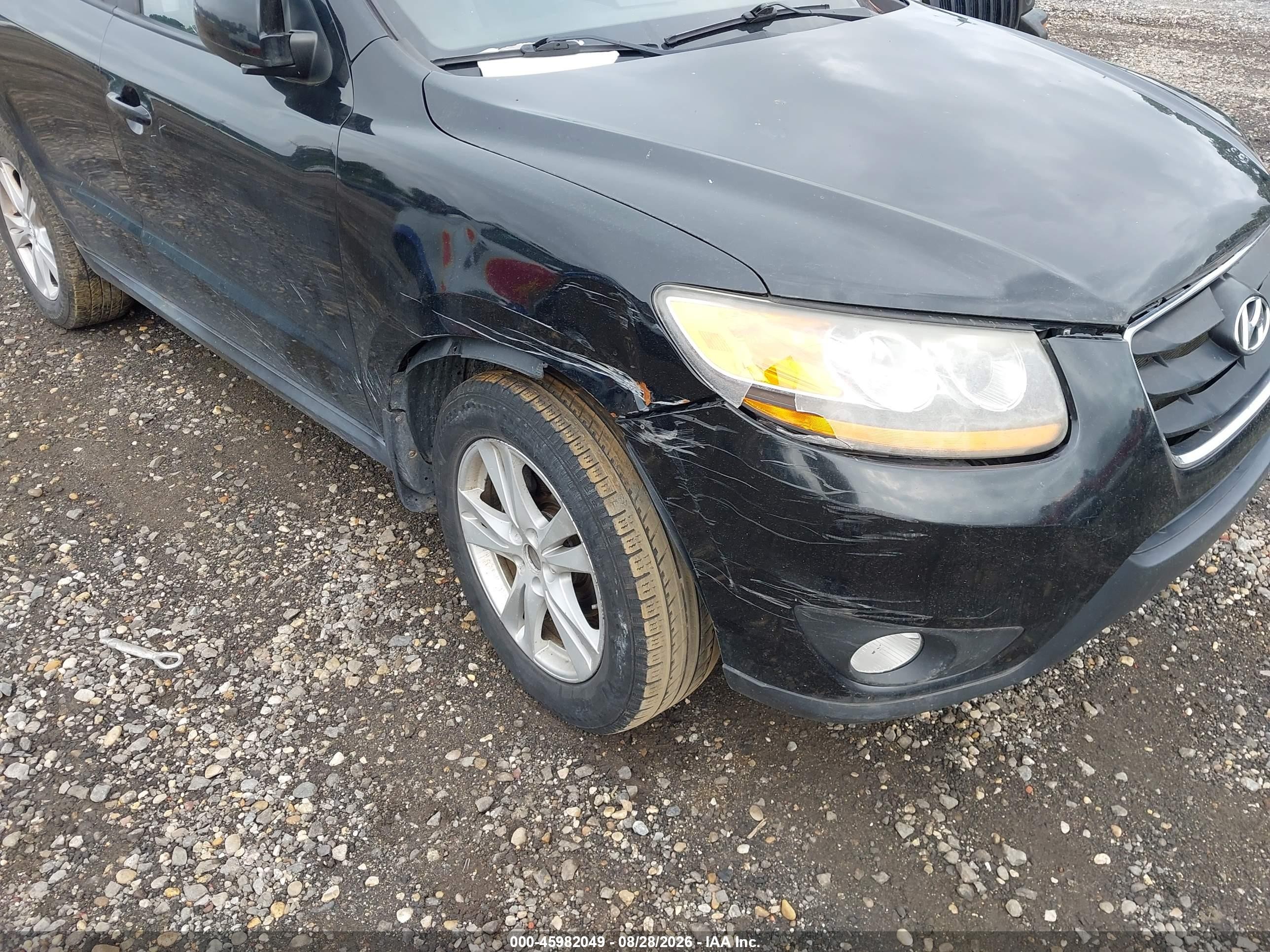 2010 Hyundai Santa Fe Se Черный vin: 5NMSHDAGXAH356333