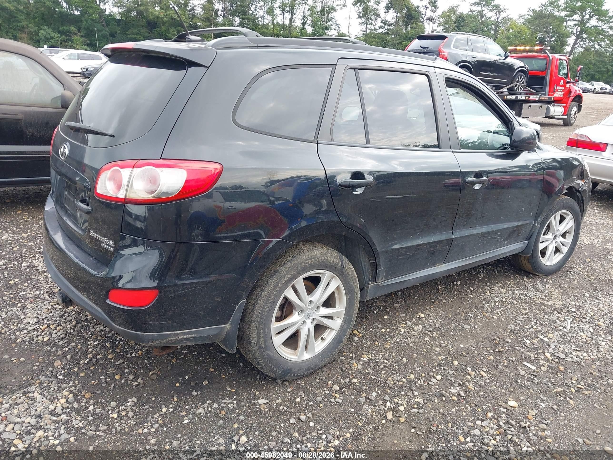 2010 Hyundai Santa Fe Se Черный vin: 5NMSHDAGXAH356333