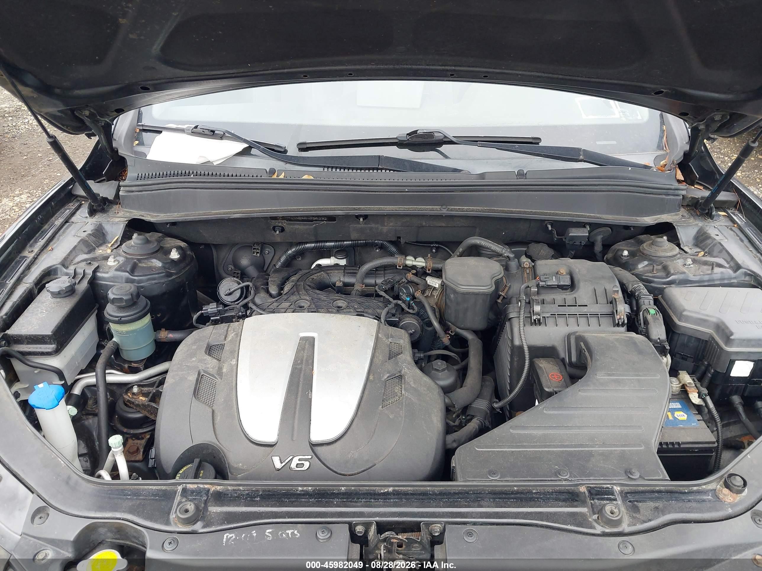 2010 Hyundai Santa Fe Se Черный vin: 5NMSHDAGXAH356333