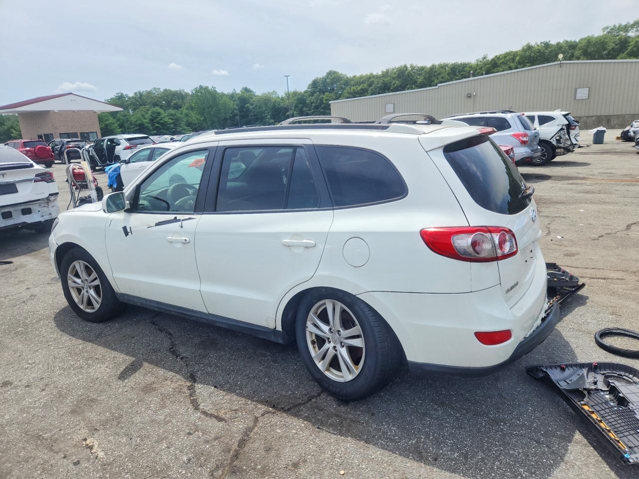 2010 Hyundai Santa Fe Se White vin: 5NMSHDAGXAH409063