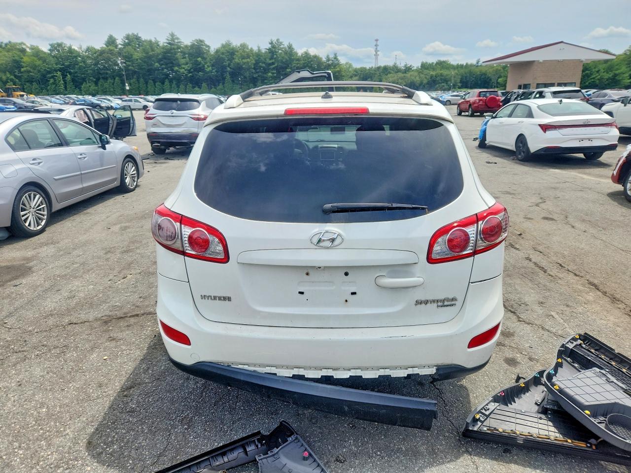 2010 Hyundai Santa Fe Se White vin: 5NMSHDAGXAH409063