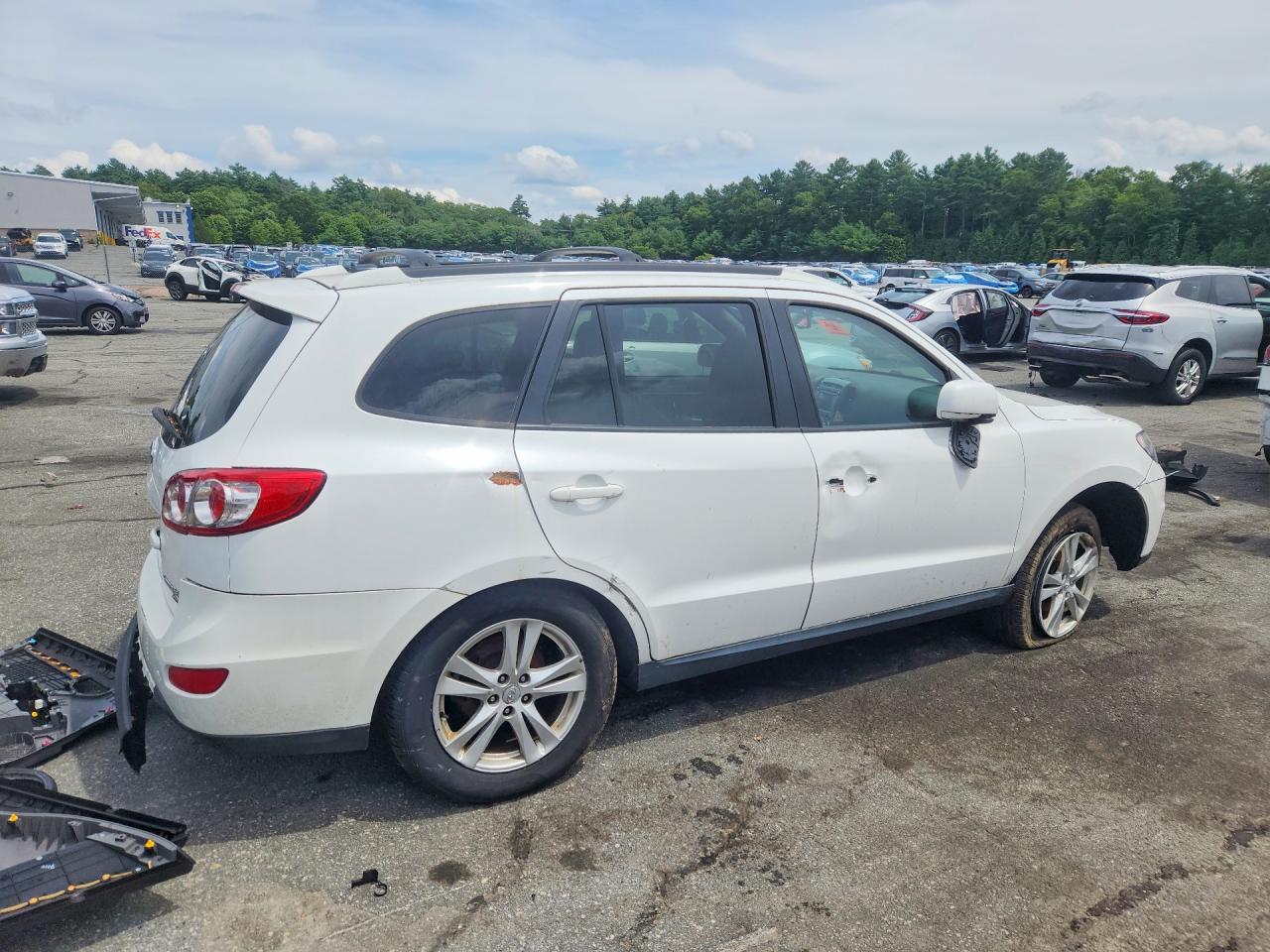 2010 Hyundai Santa Fe Se White vin: 5NMSHDAGXAH409063