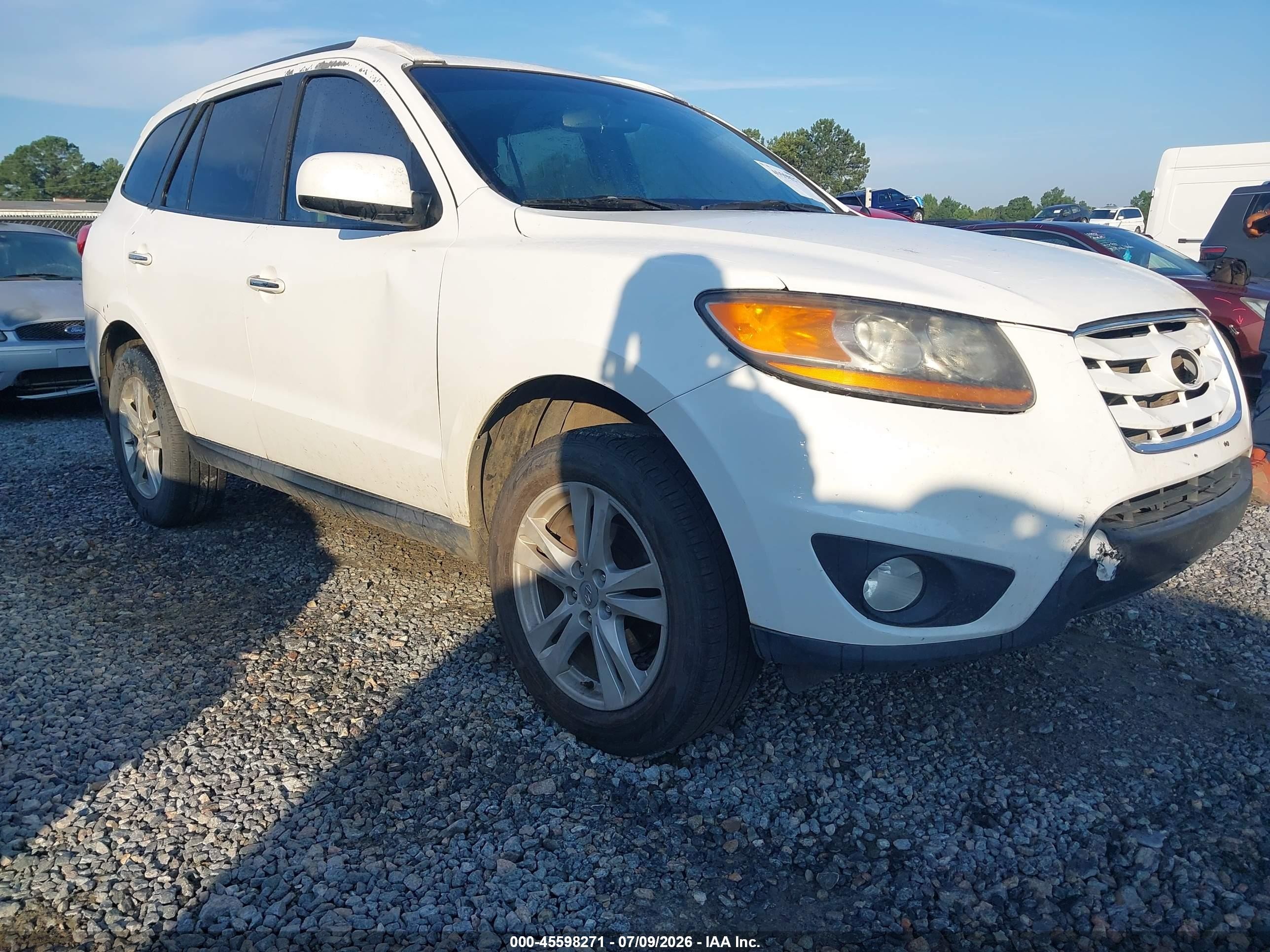 2010 Hyundai Santa Fe Limited White vin: 5NMSK3AB0AH359905