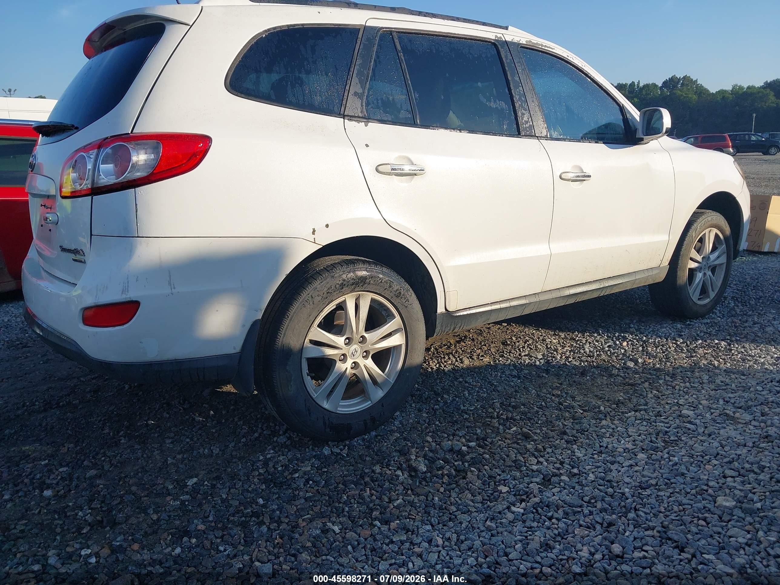 2010 Hyundai Santa Fe Limited White vin: 5NMSK3AB0AH359905