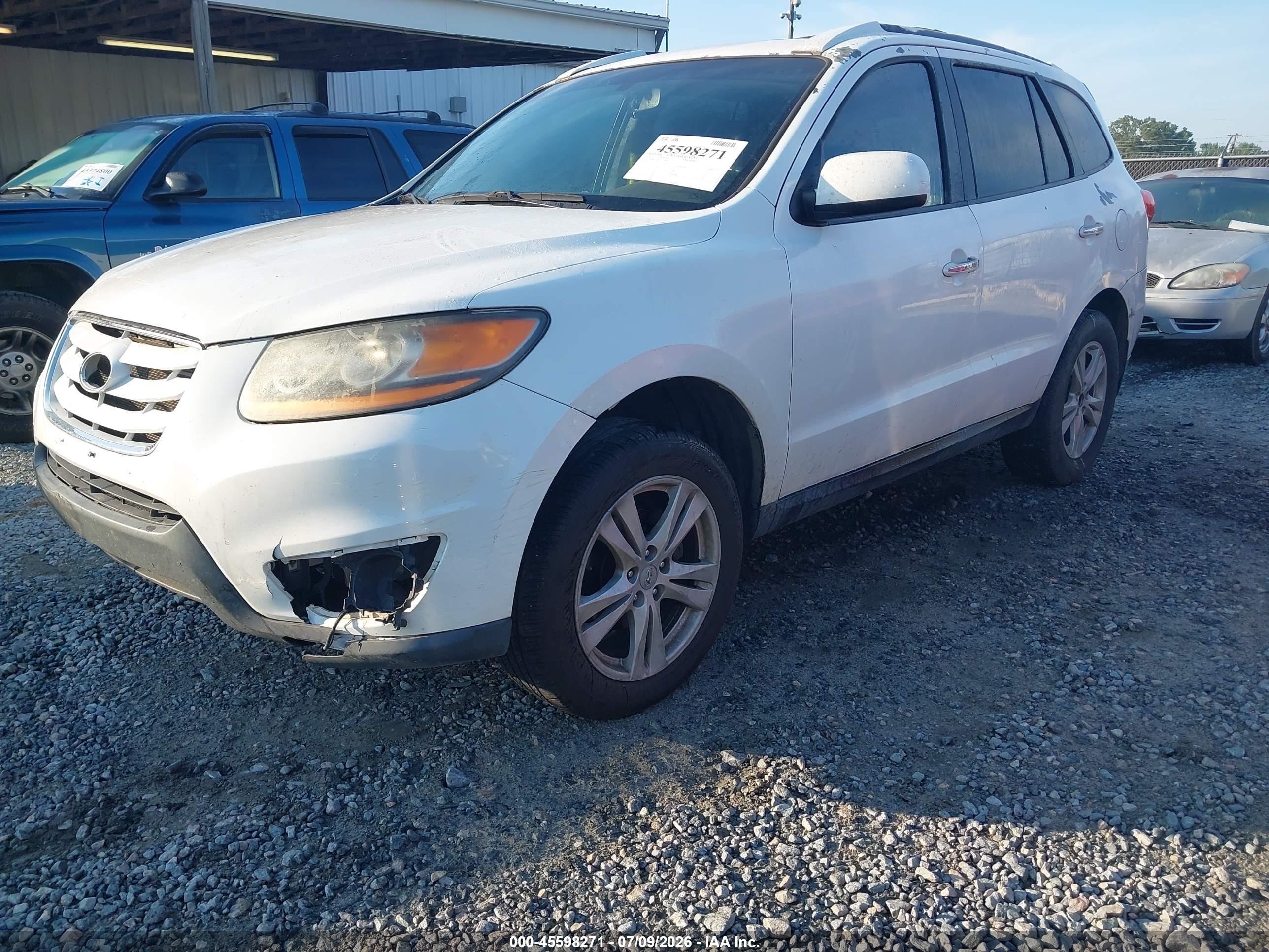 2010 Hyundai Santa Fe Limited White vin: 5NMSK3AB0AH359905