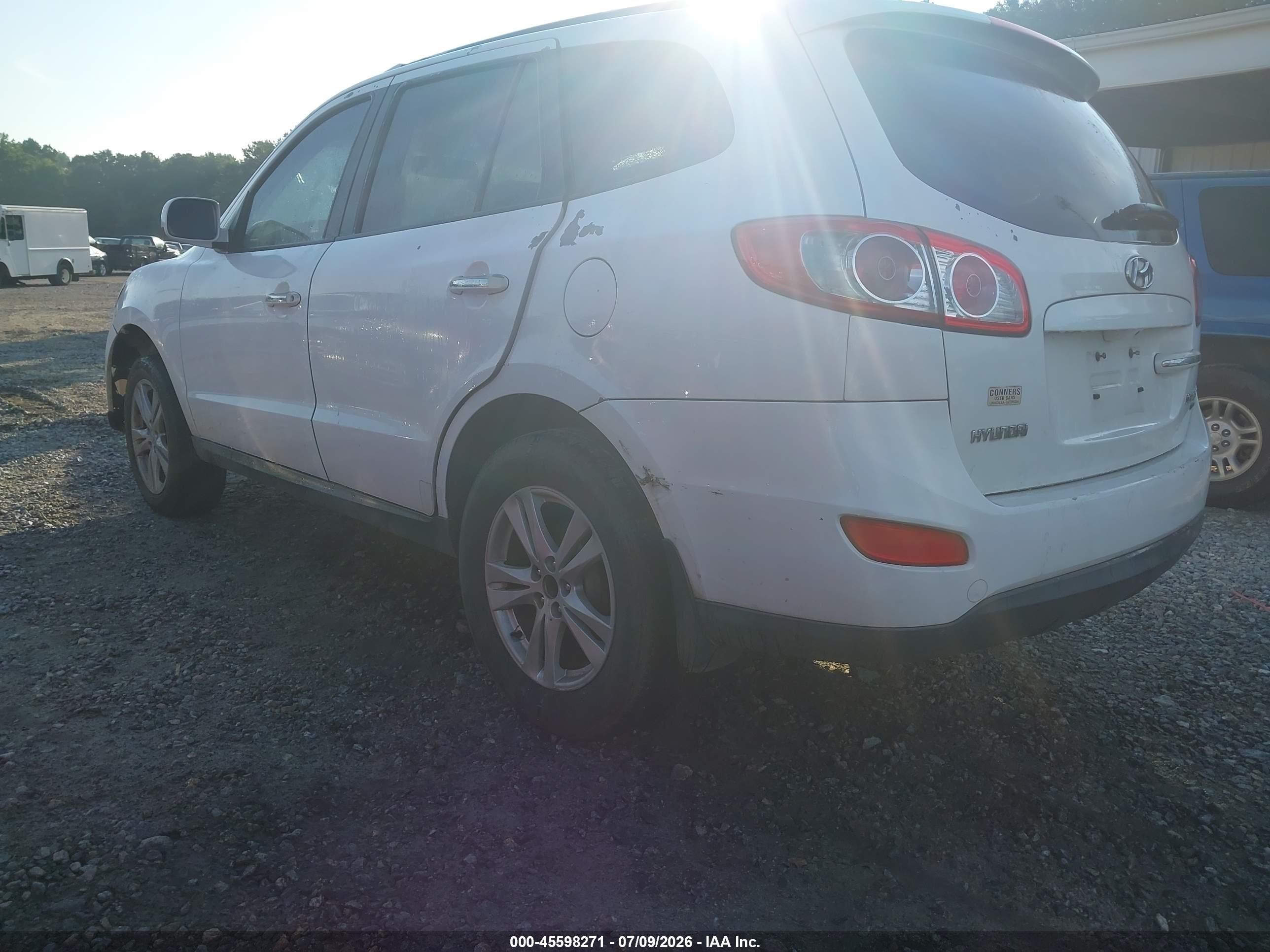 2010 Hyundai Santa Fe Limited White vin: 5NMSK3AB0AH359905