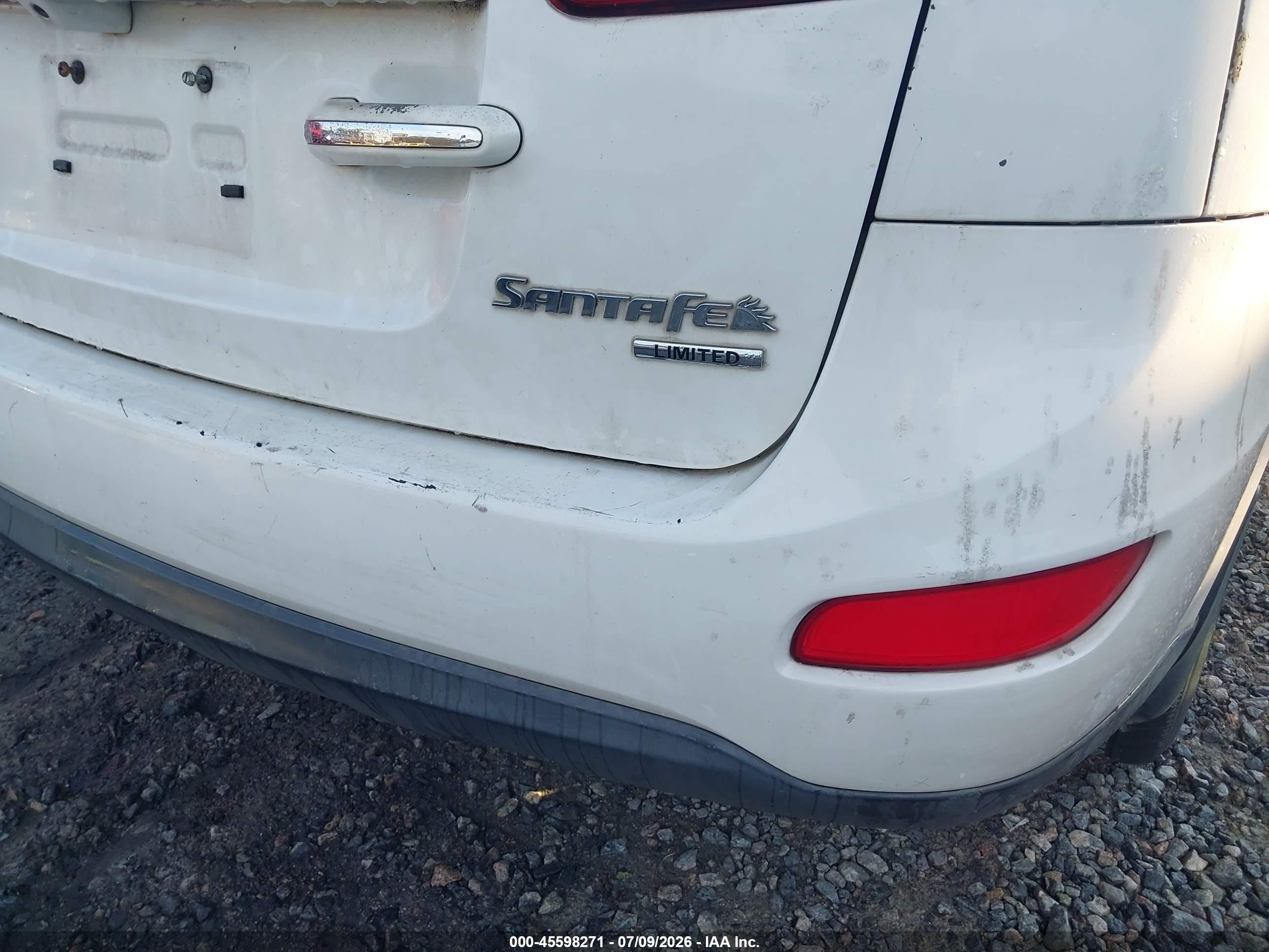 2010 Hyundai Santa Fe Limited White vin: 5NMSK3AB0AH359905