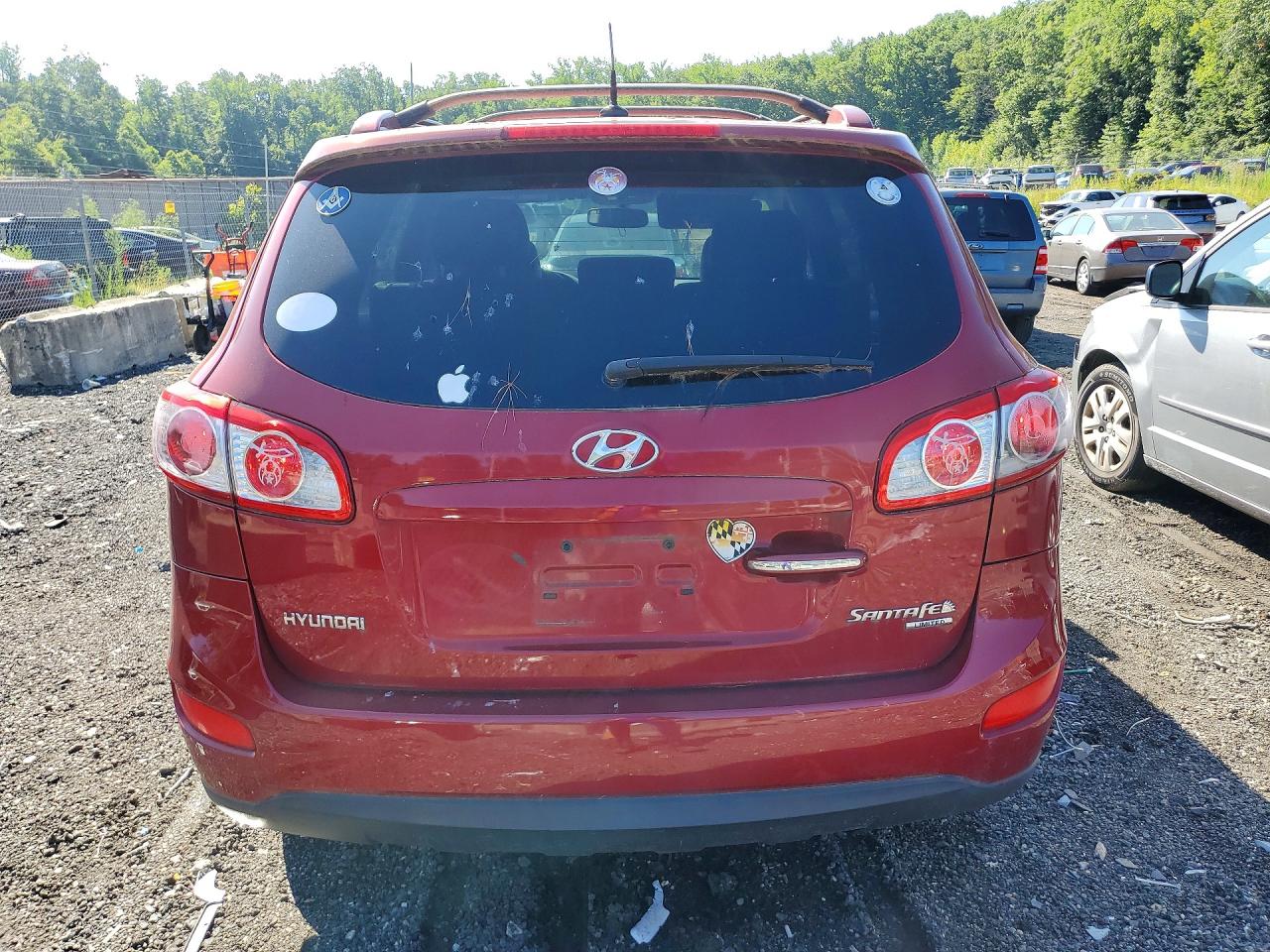 2010 Hyundai Santa Fe Limited Burgundy vin: 5NMSK3AB3AH385091