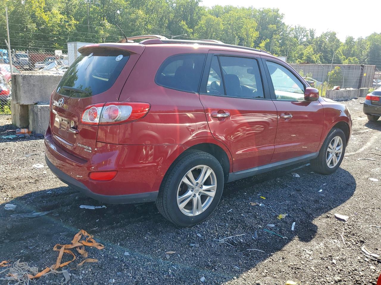 2010 Hyundai Santa Fe Limited Burgundy vin: 5NMSK3AB3AH385091