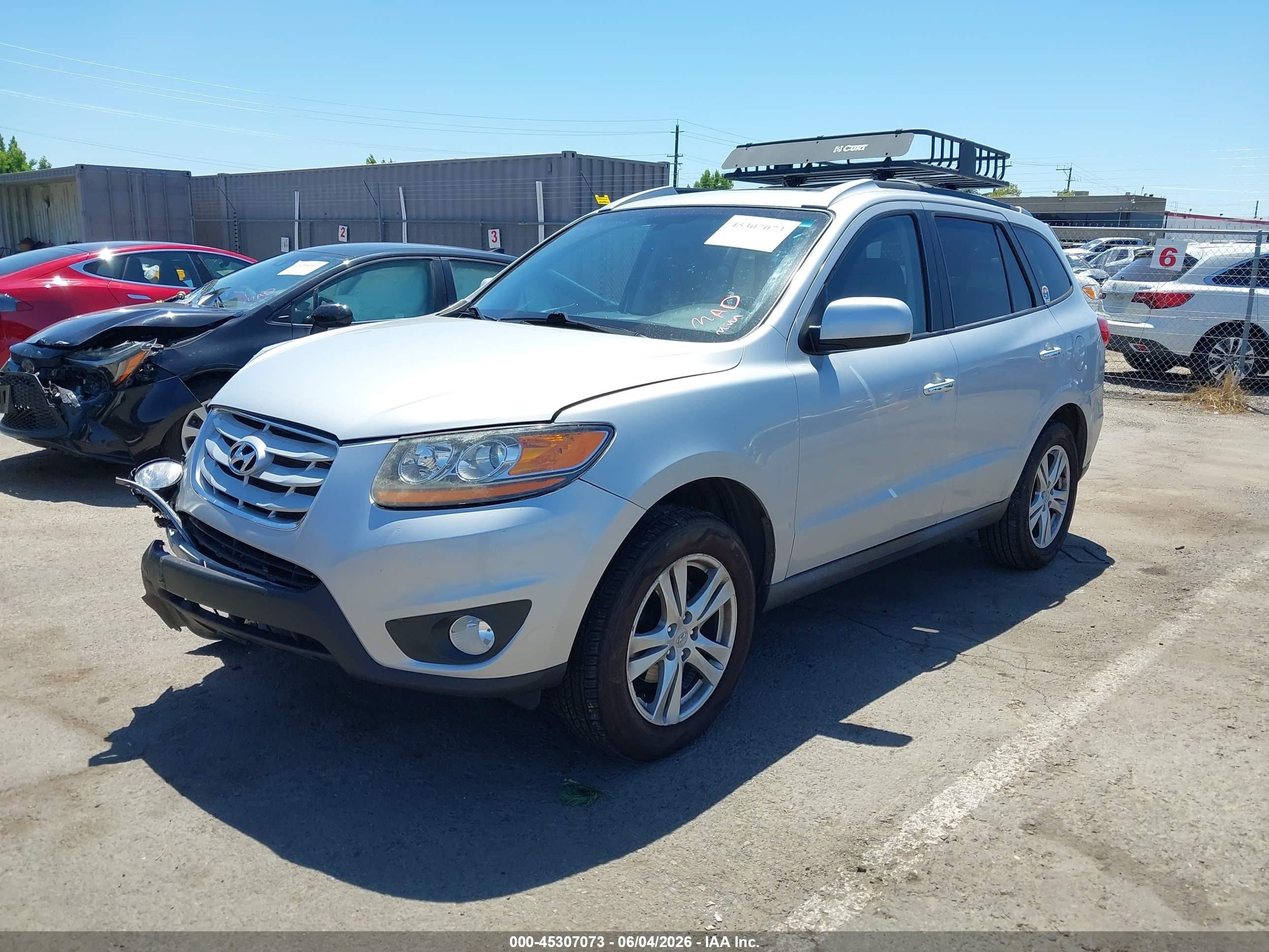2010 Hyundai Santa Fe Limited V6 Серый vin: 5NMSK4AG3AH341223
