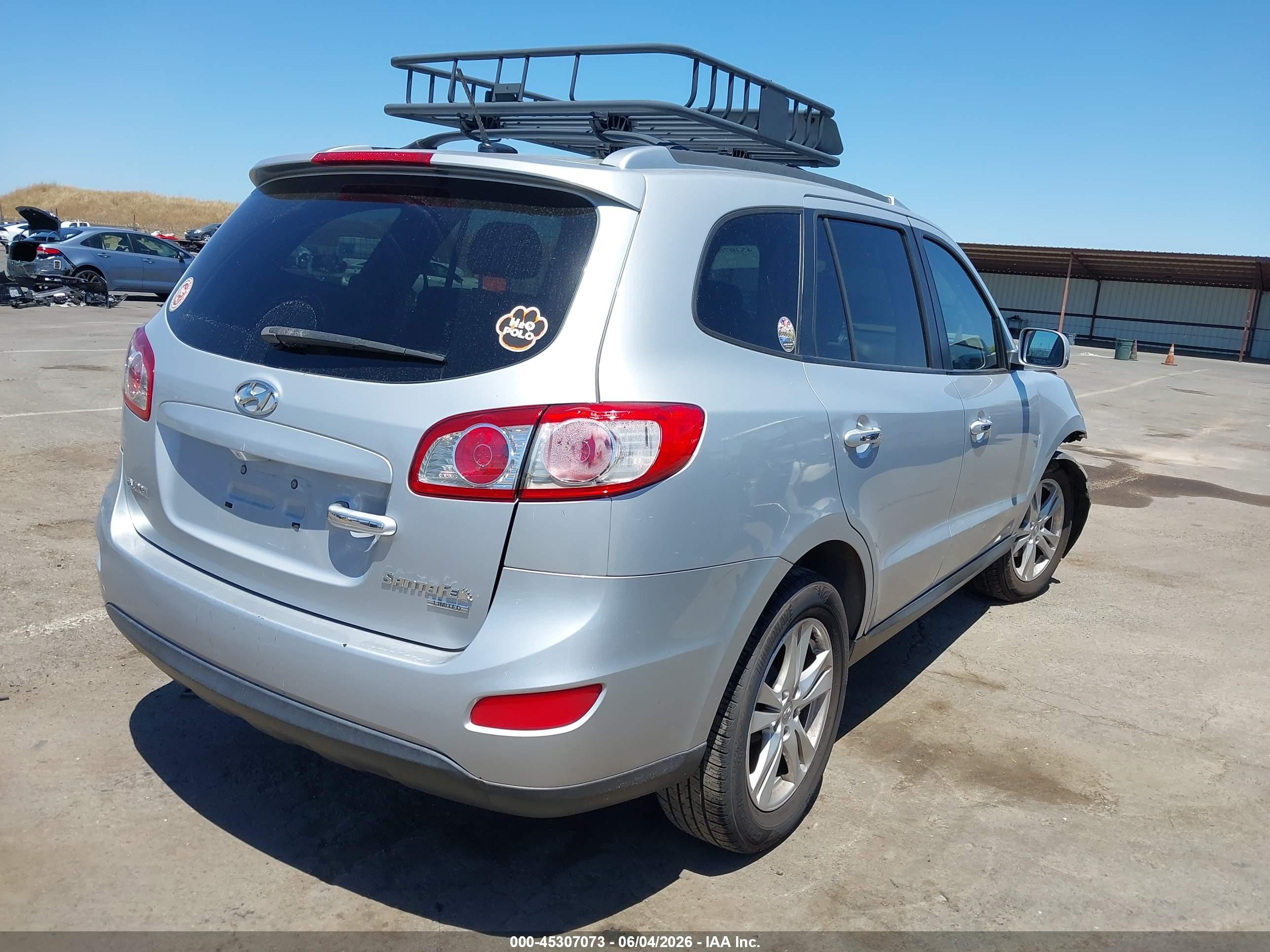 2010 Hyundai Santa Fe Limited V6 Серый vin: 5NMSK4AG3AH341223