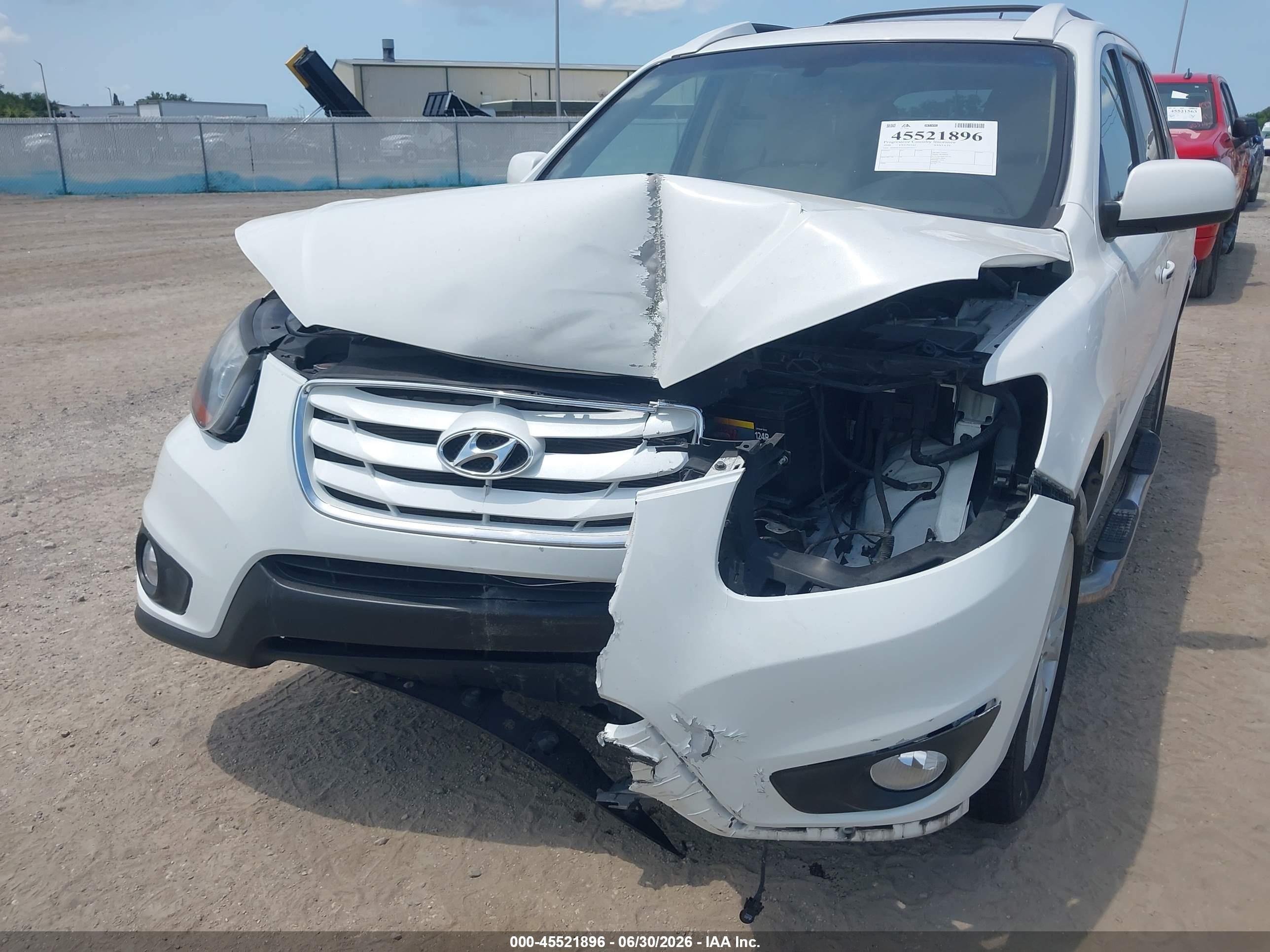 2010 Hyundai Santa Fe Limited V6 White vin: 5NMSK4AG3AH376117
