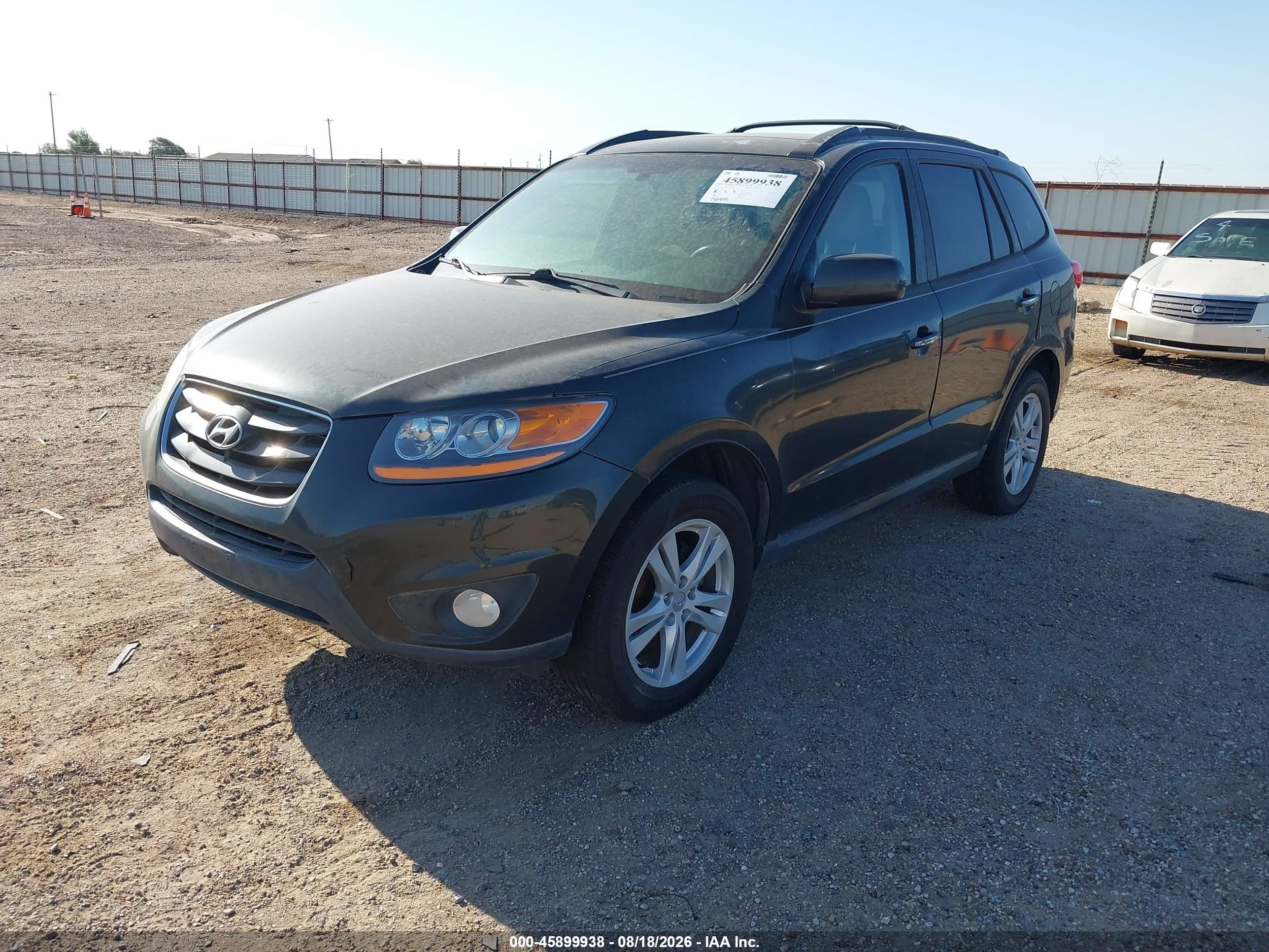 2010 Hyundai Santa Fe Limited V6 Черный vin: 5NMSK4AG5AH354331