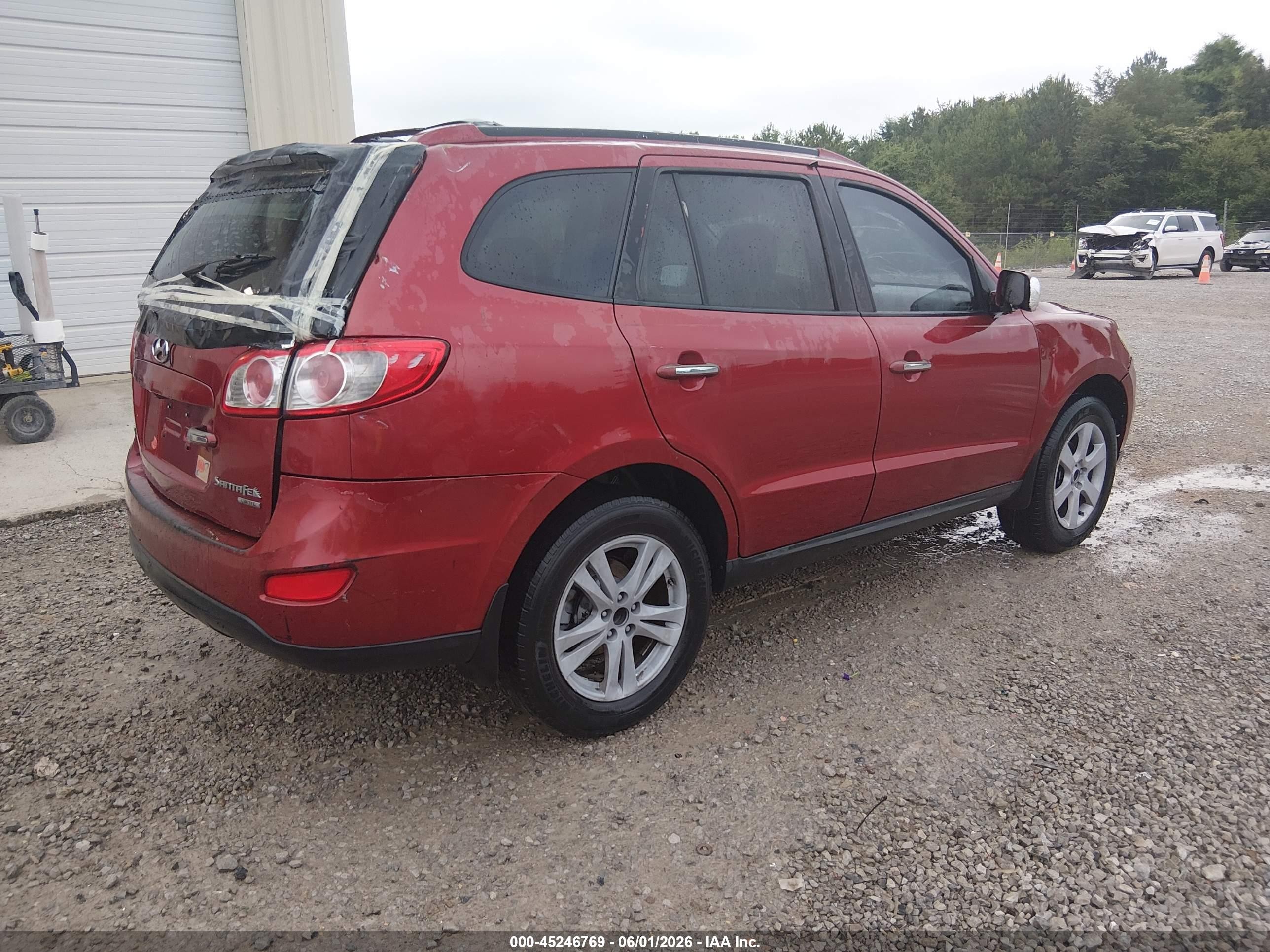 2010 Hyundai Santa Fe Limited V6 Red vin: 5NMSK4AG7AH392157