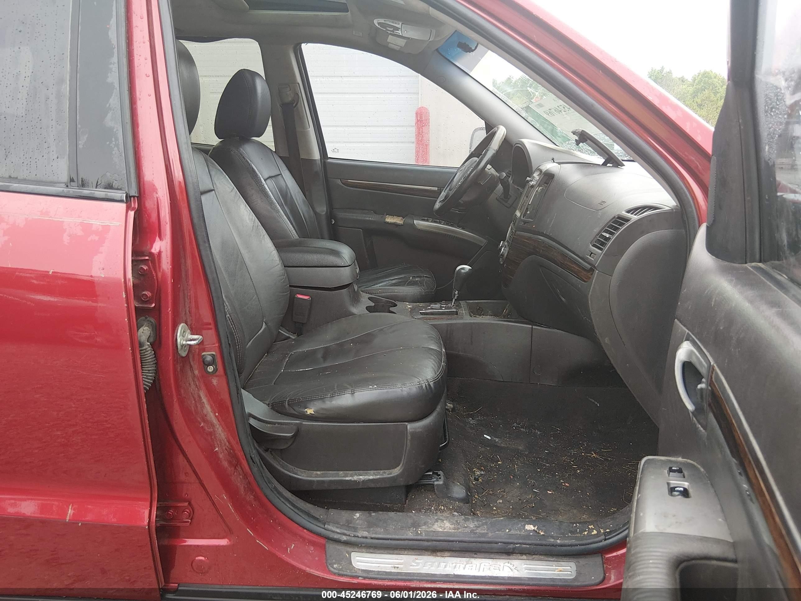 2010 Hyundai Santa Fe Limited V6 Red vin: 5NMSK4AG7AH392157
