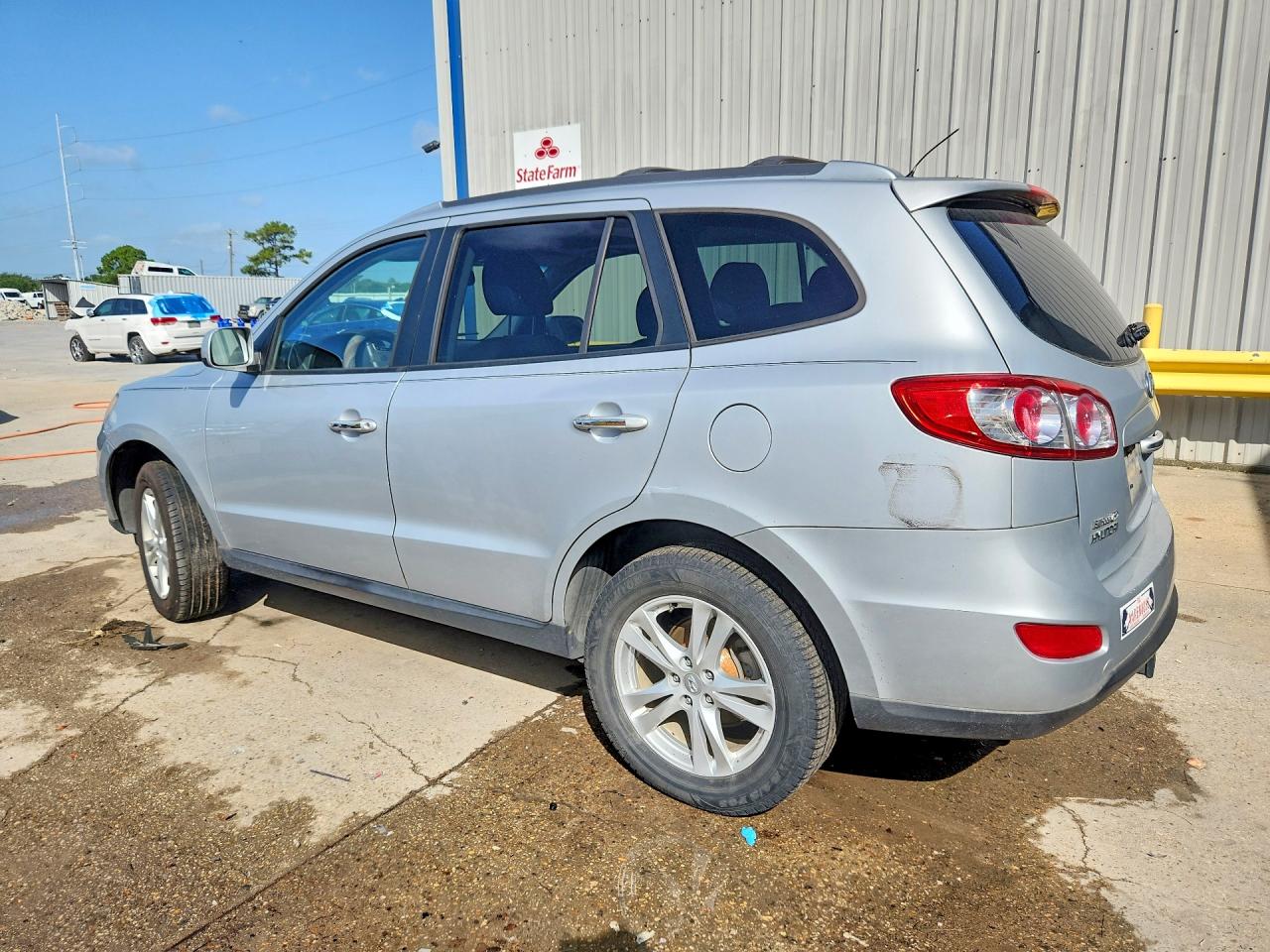 2010 Hyundai Santa Fe Limited Silver vin: 5NMSK4AG8AH348958