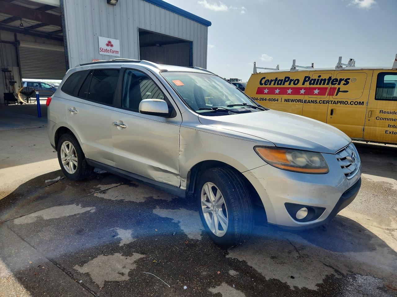 2010 Hyundai Santa Fe Limited Silver vin: 5NMSK4AG8AH348958