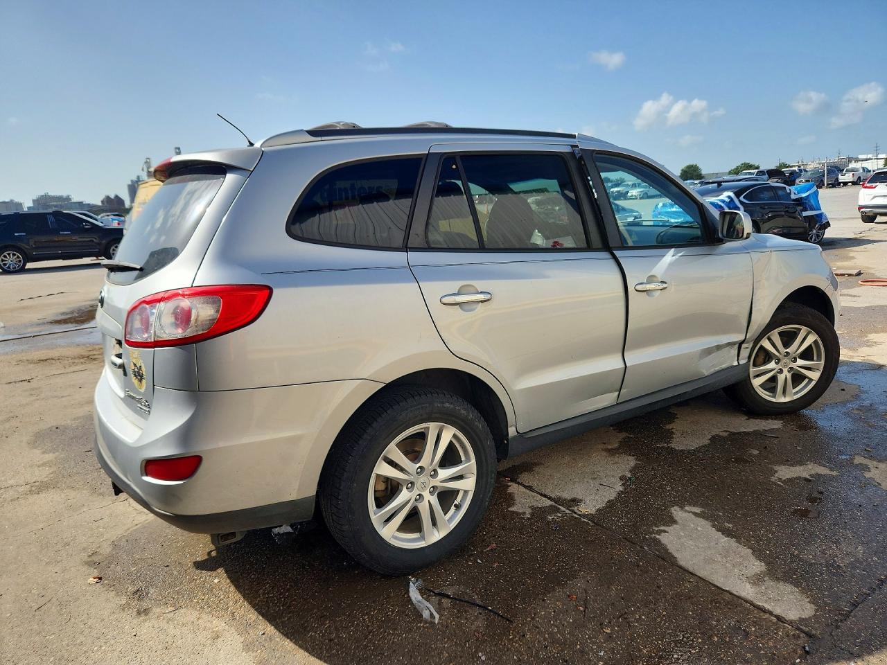 2010 Hyundai Santa Fe Limited Silver vin: 5NMSK4AG8AH348958