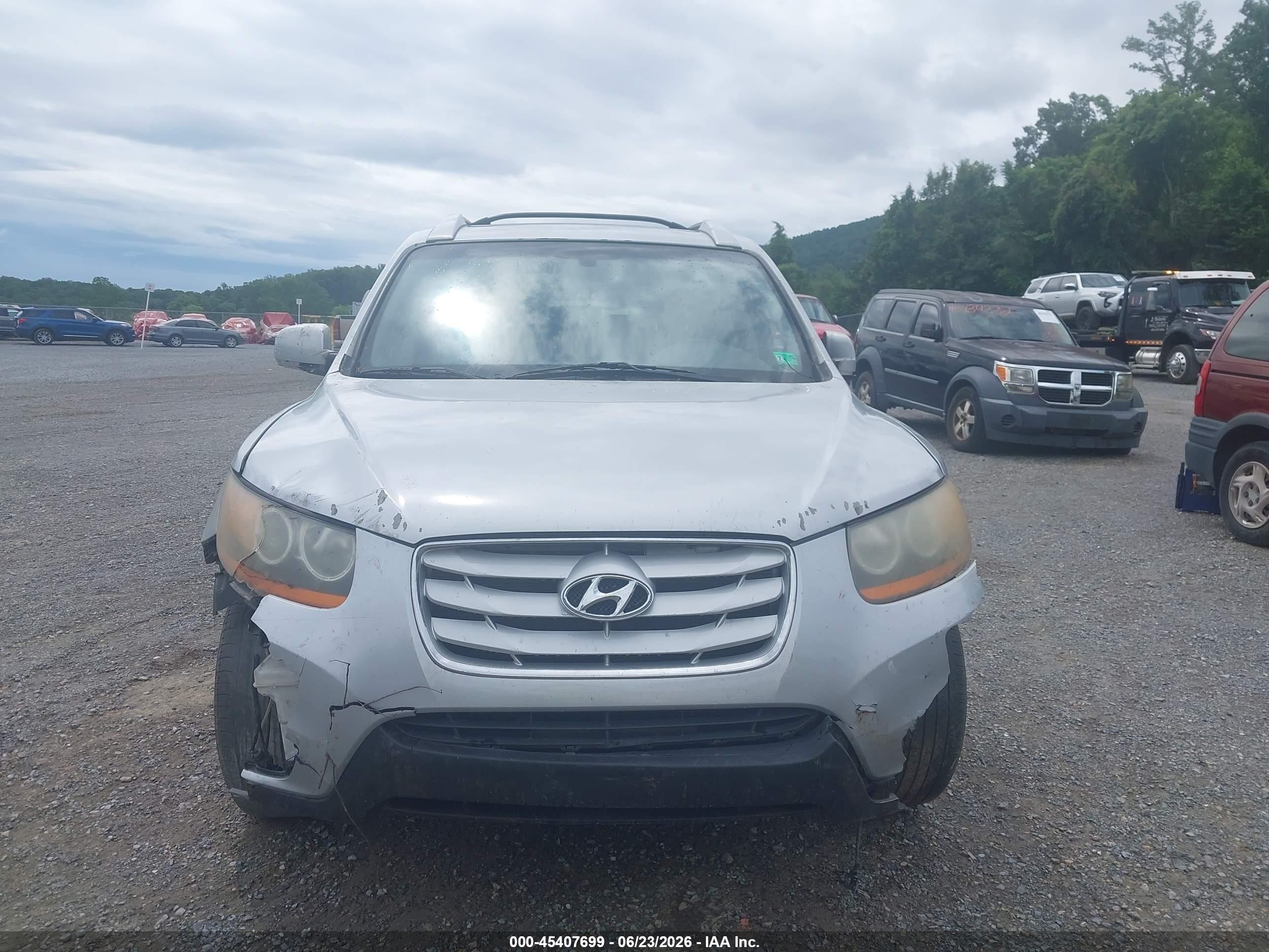 2010 Hyundai Santa Fe Limited V6 Silver vin: 5NMSK4AG8AH350340