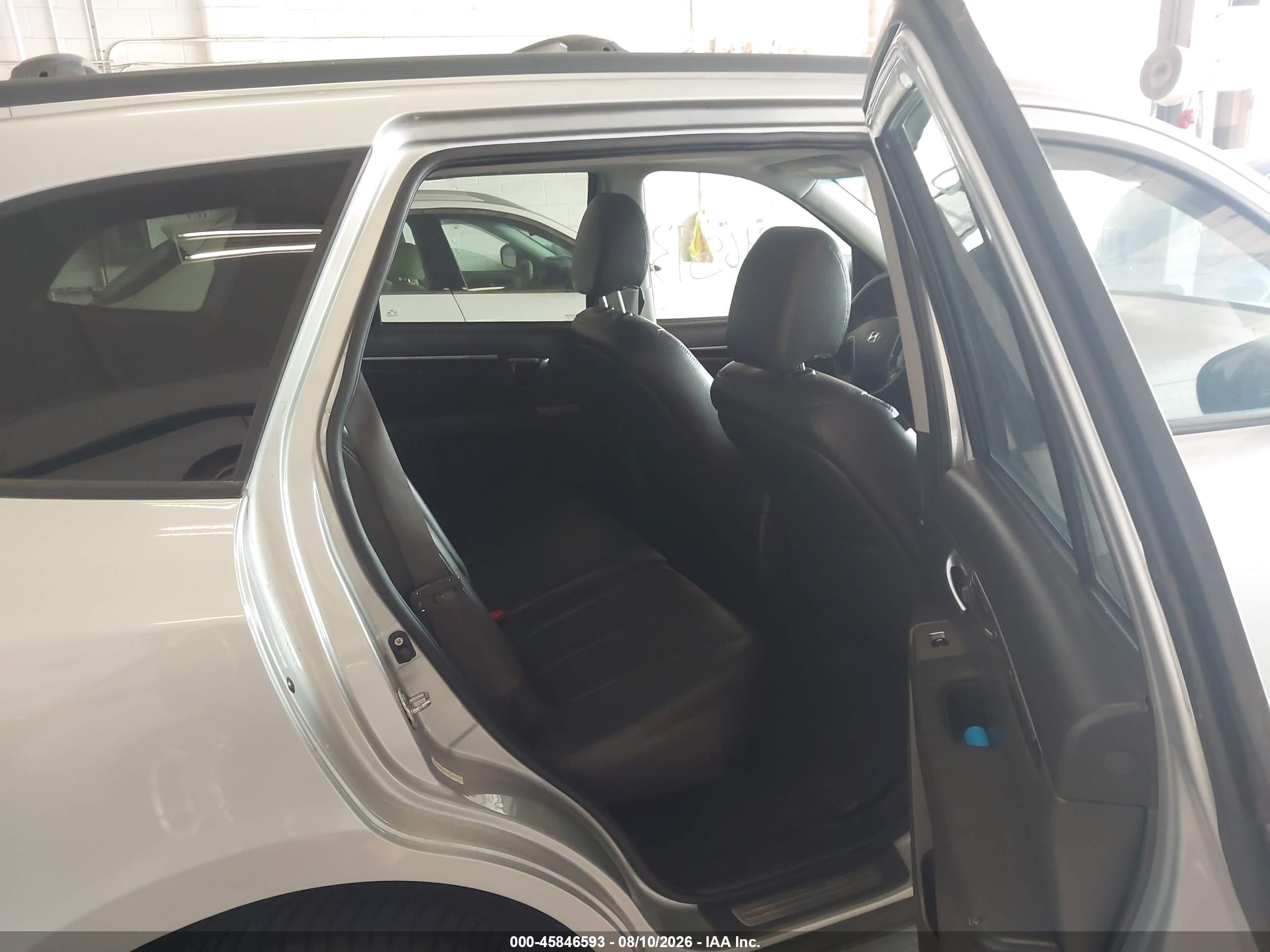 2010 Hyundai Santa Fe Limited V6 Silver vin: 5NMSK4AG8AH395679