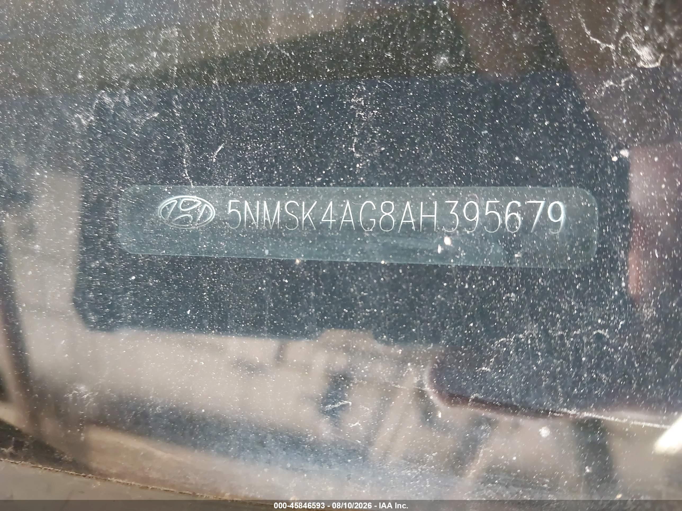 2010 Hyundai Santa Fe Limited V6 Silver vin: 5NMSK4AG8AH395679